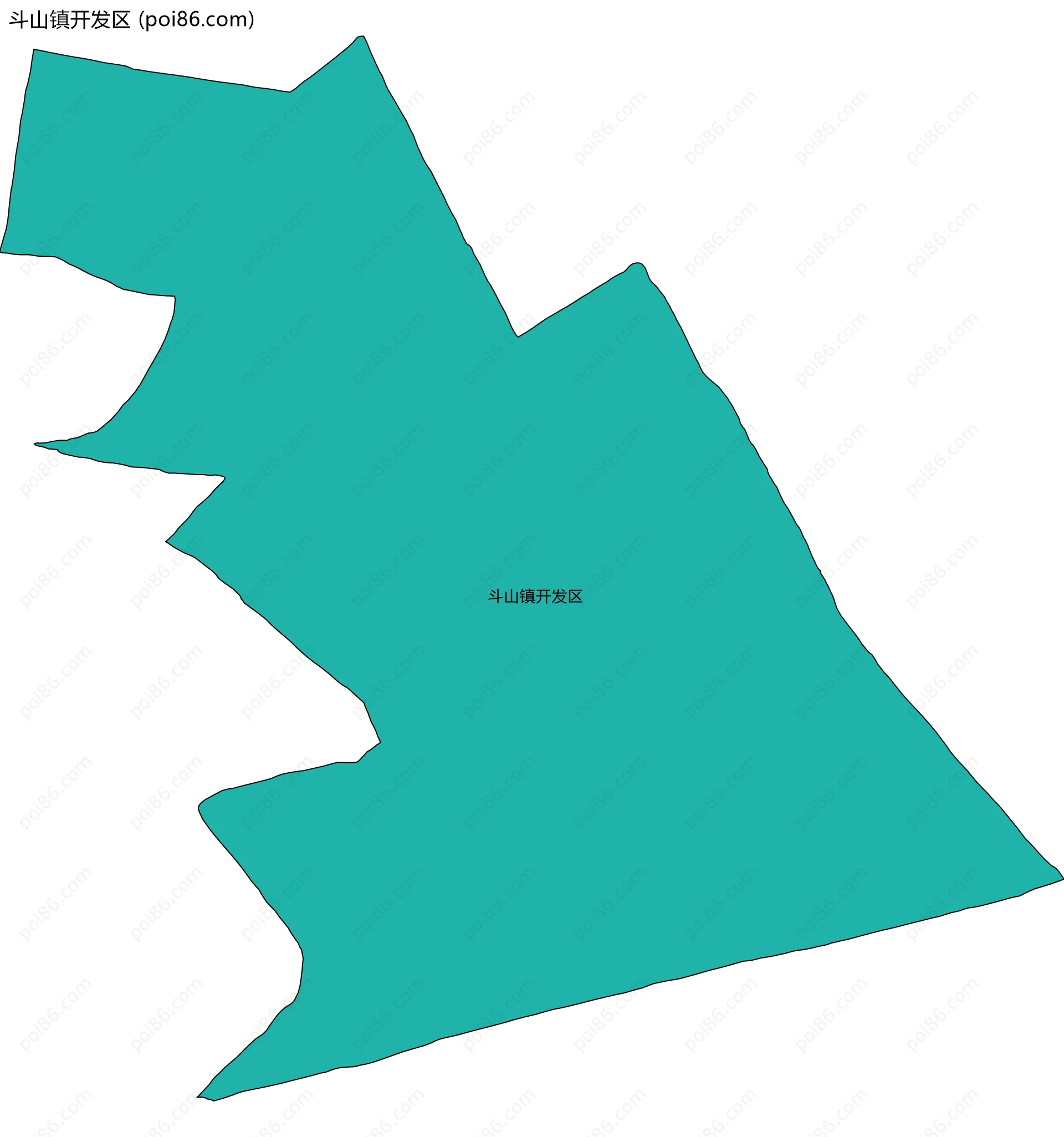 斗山镇开发区边界地图