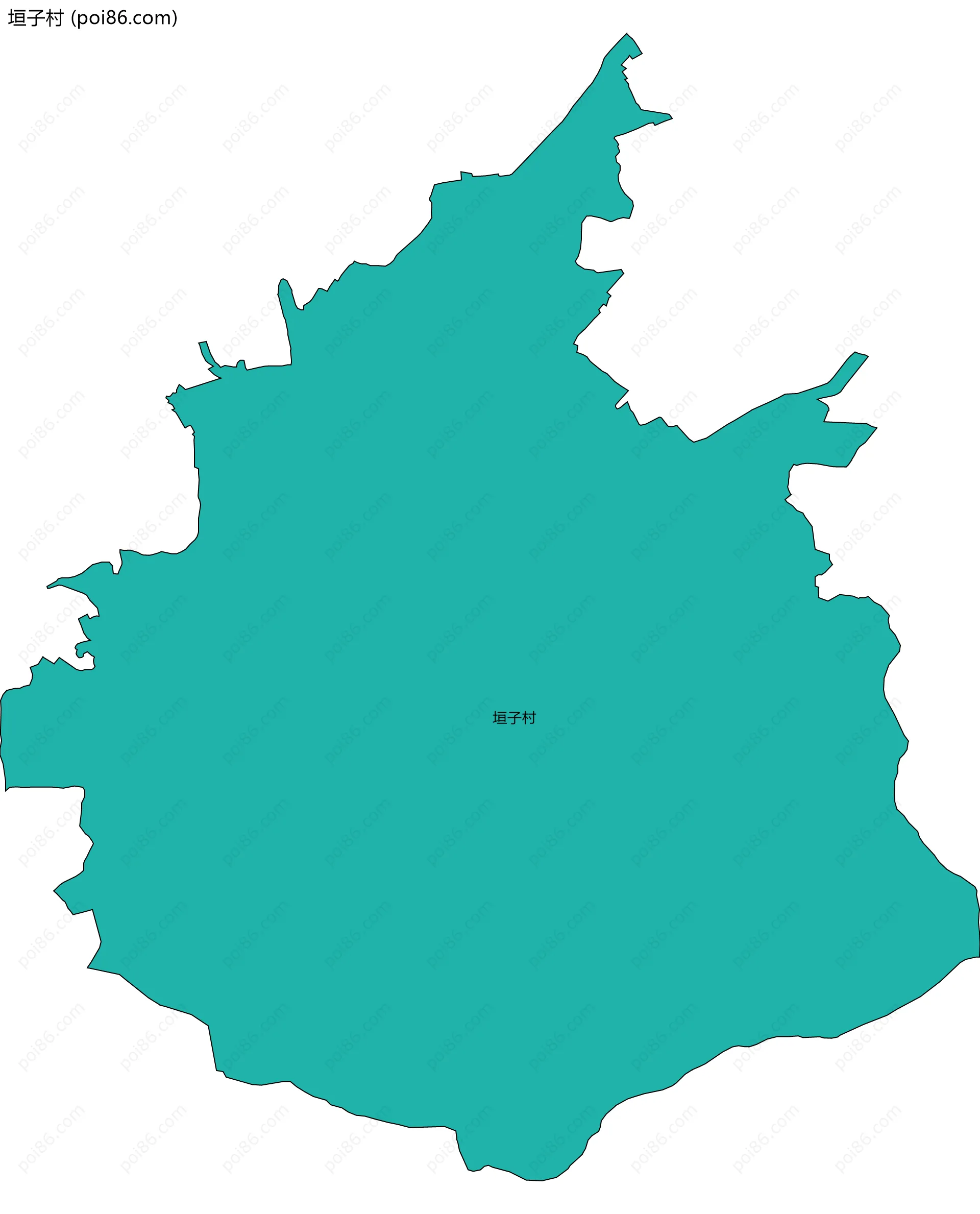 垣子村边界地图