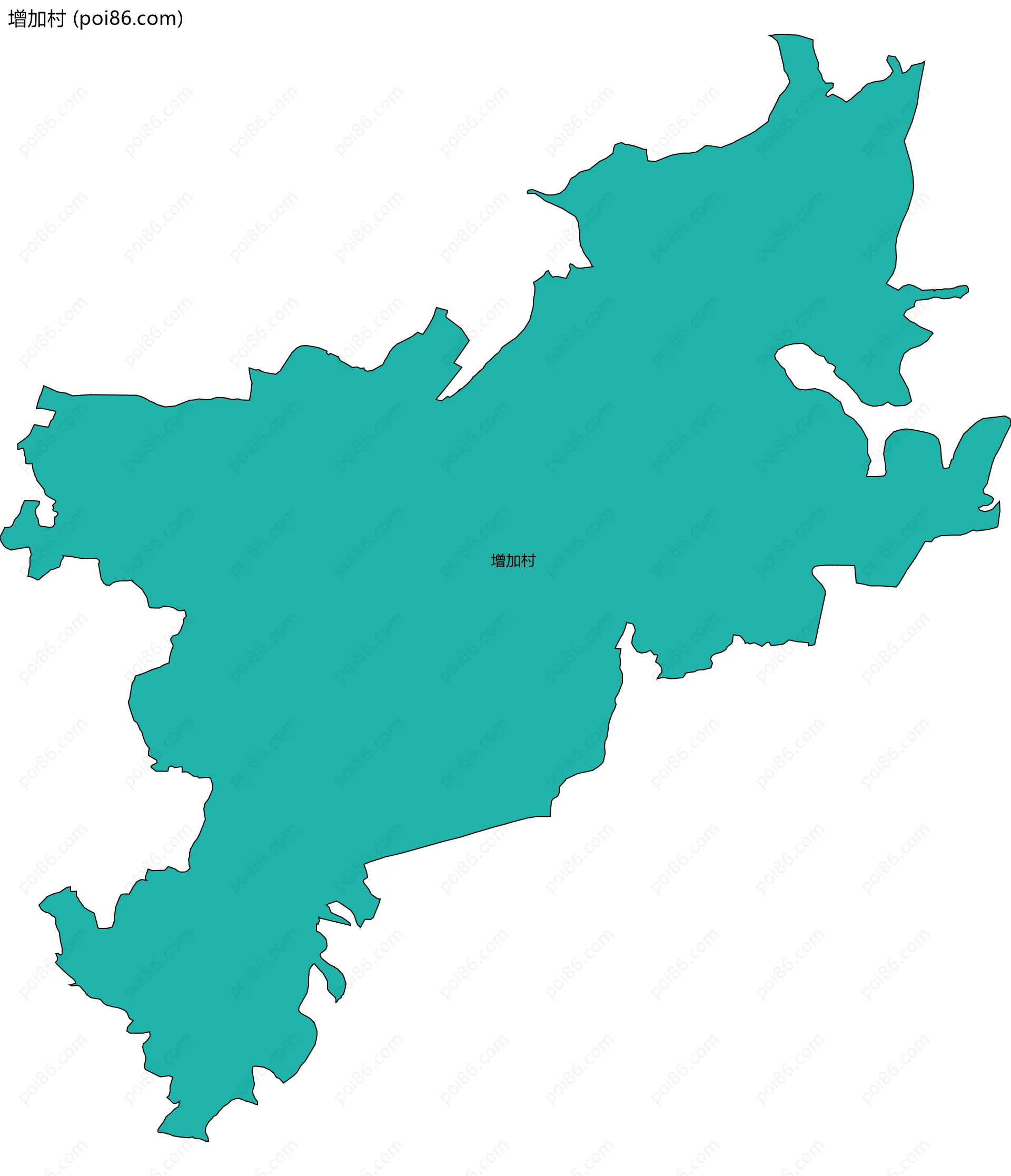 增加村边界地图