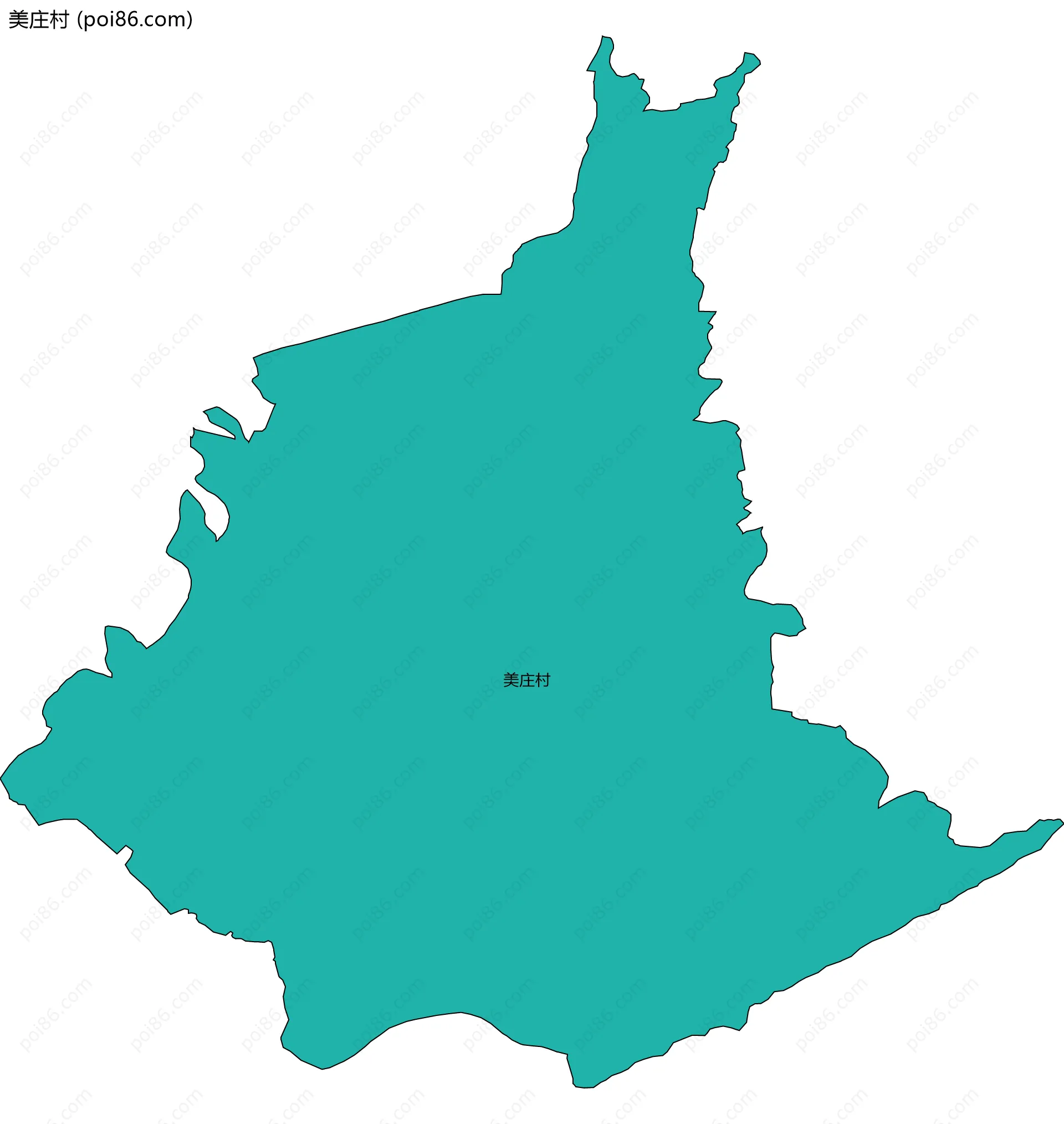 美庄村边界地图