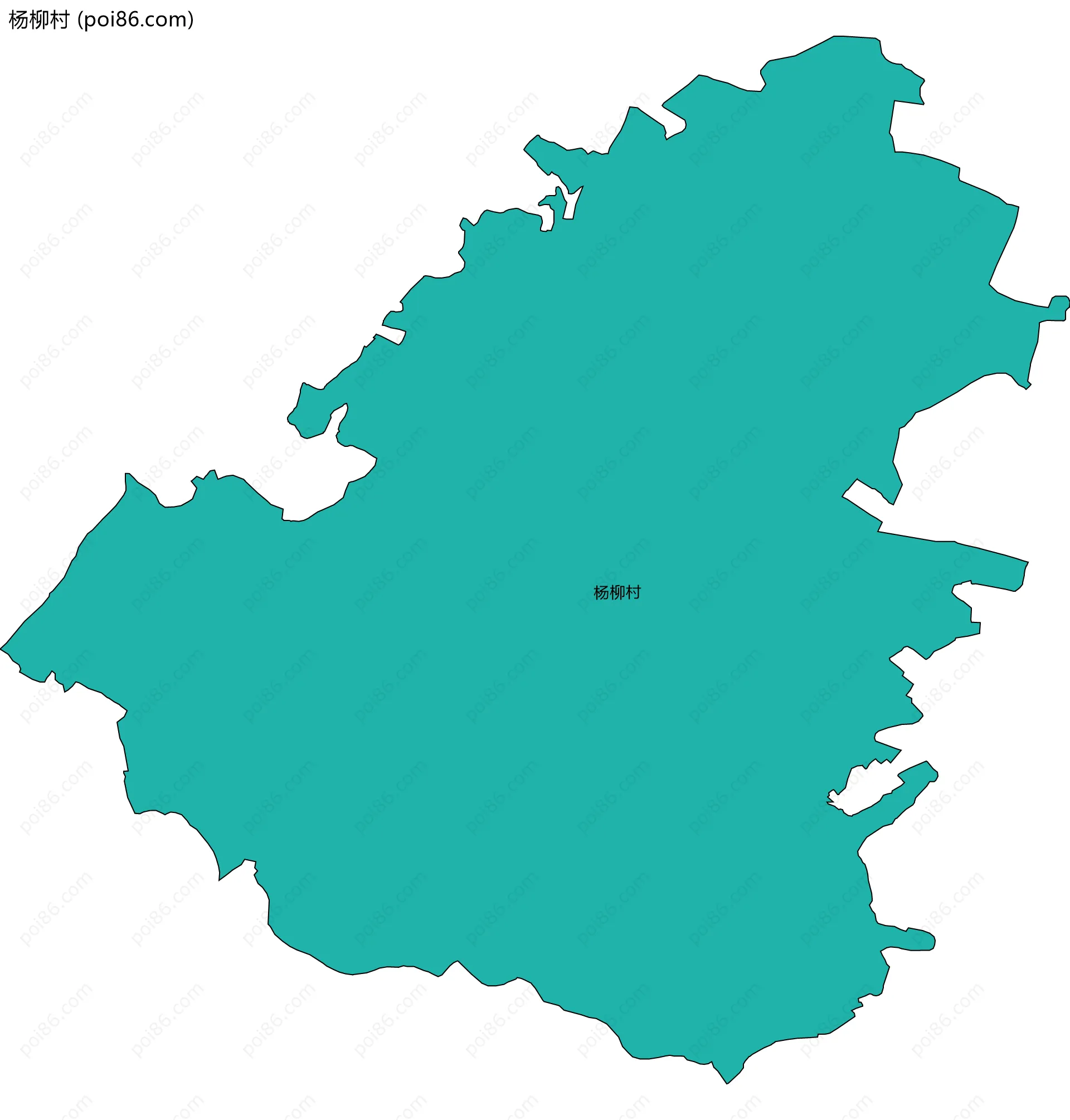 杨柳村边界地图