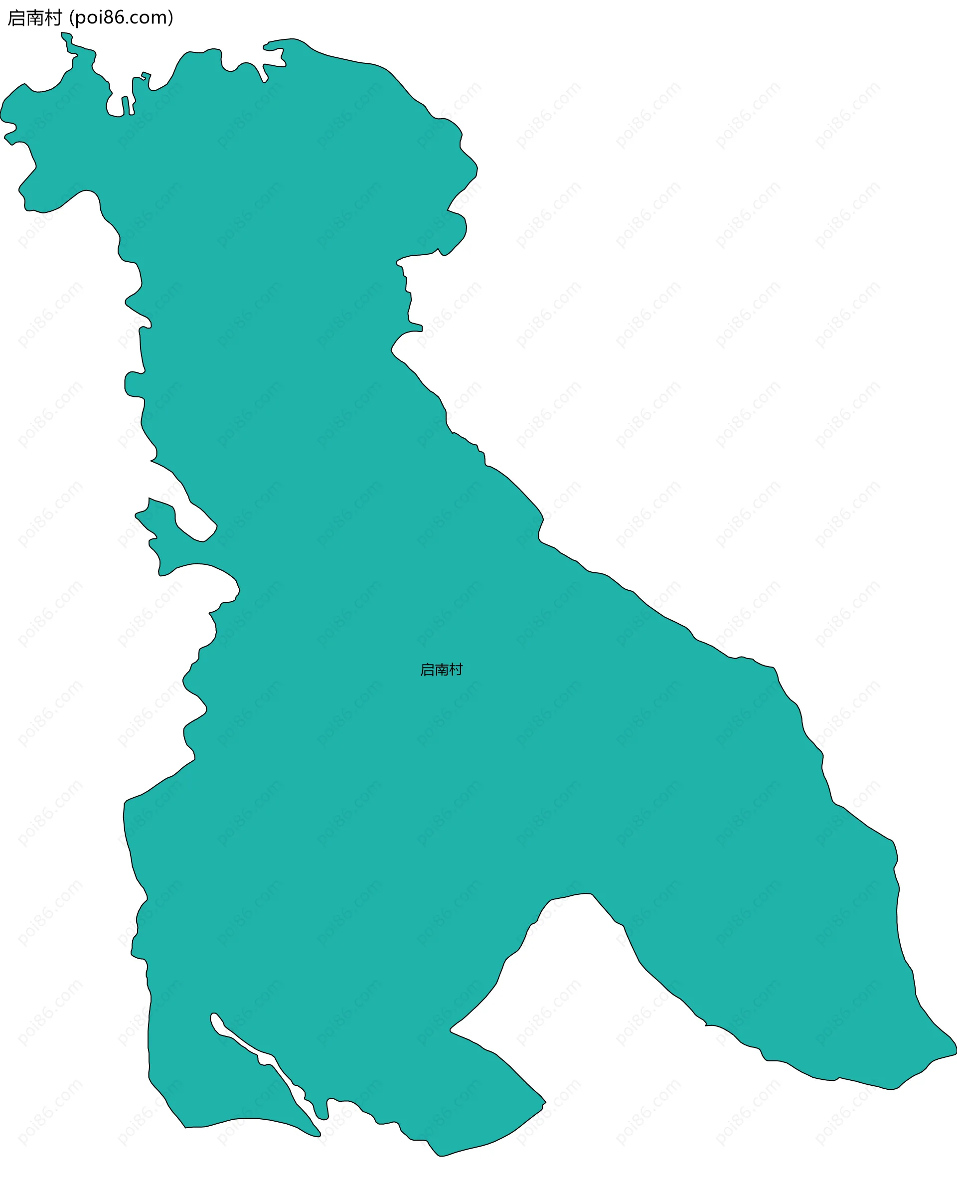 启南村边界地图