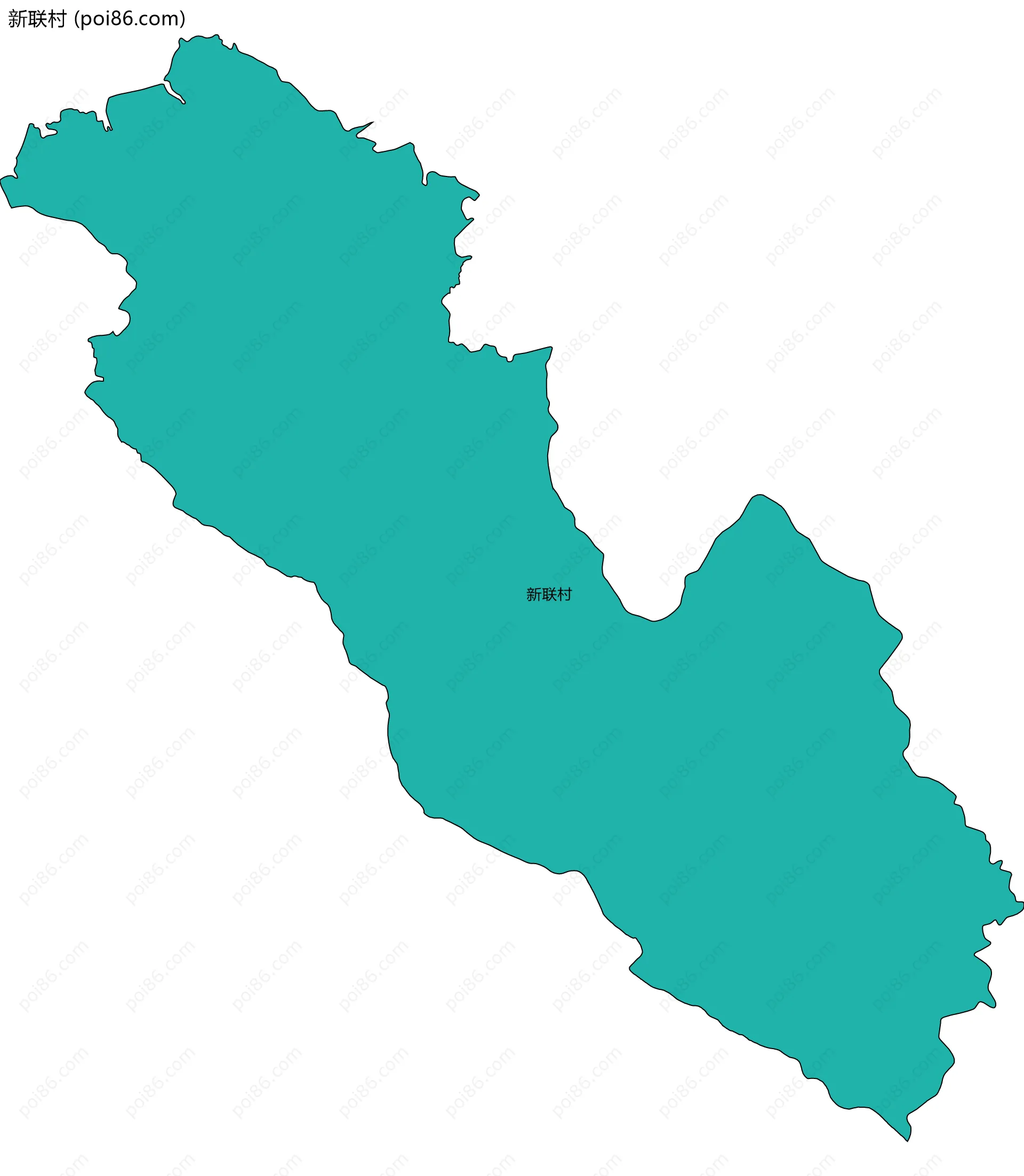 新联村边界地图