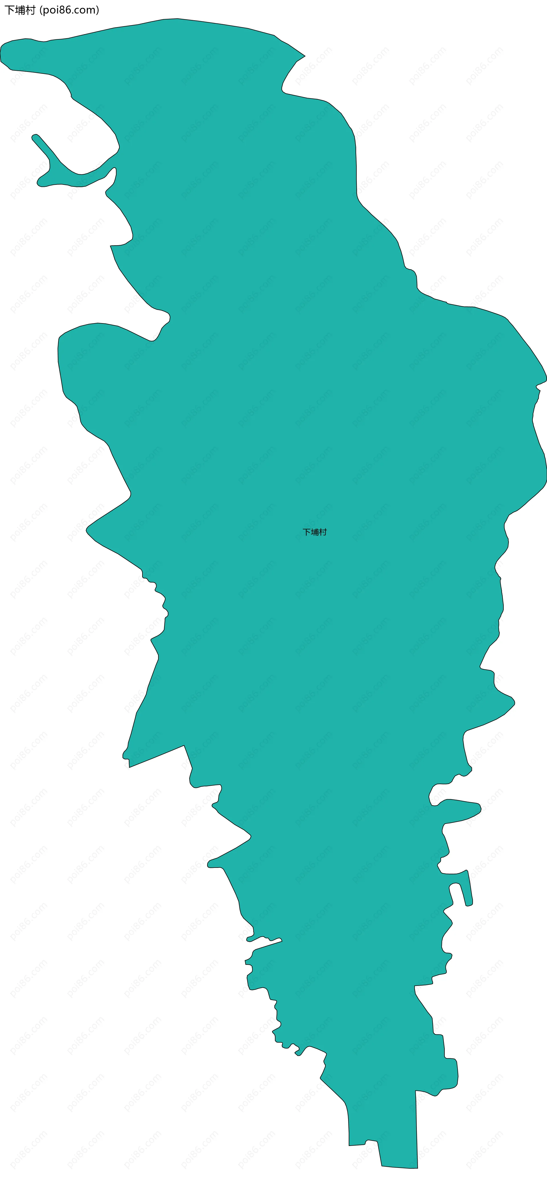 下埔村边界地图