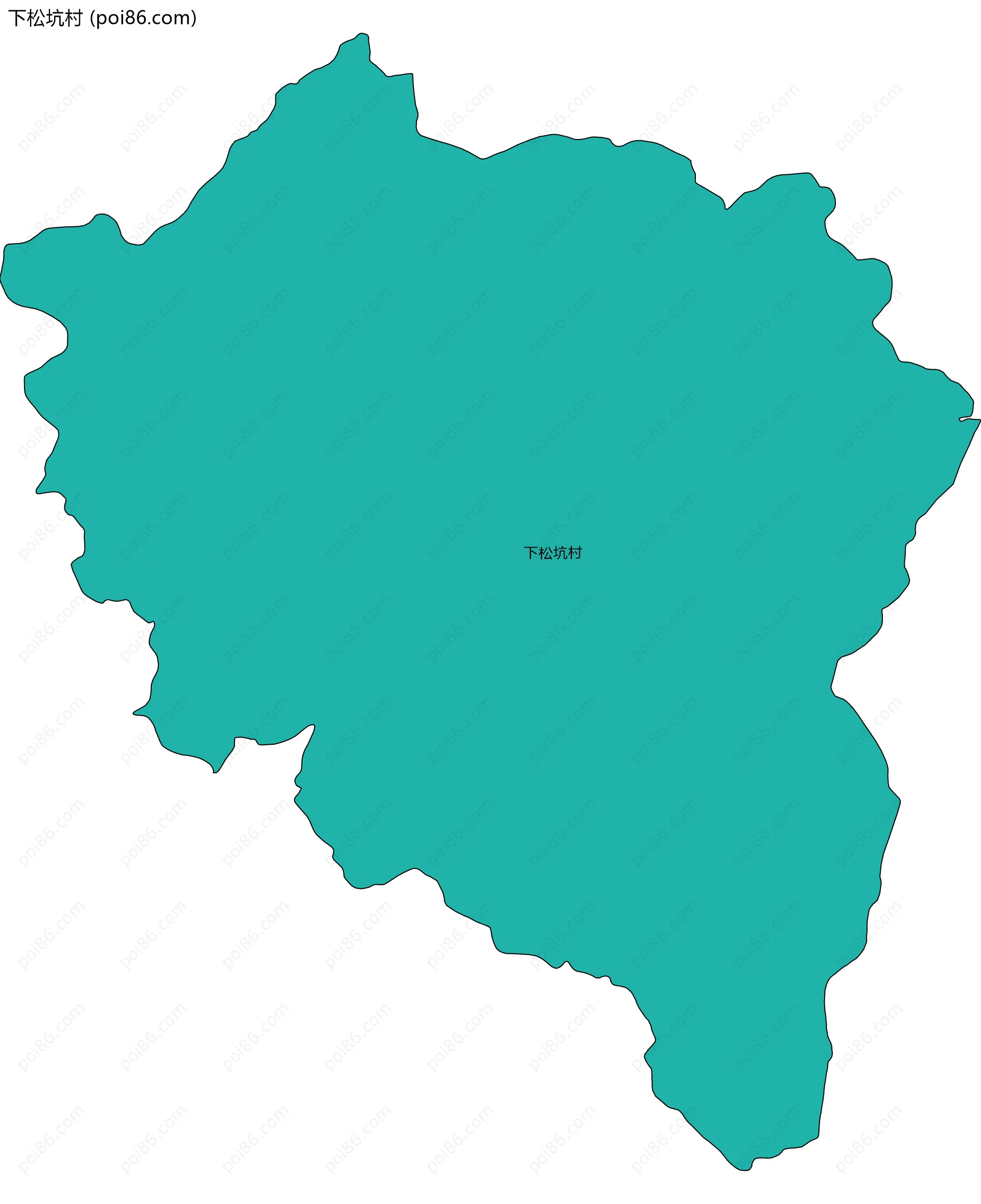 下松坑村边界地图