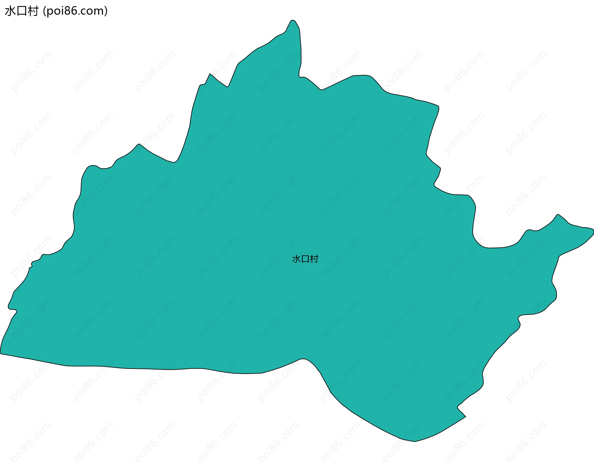 水口村边界地图
