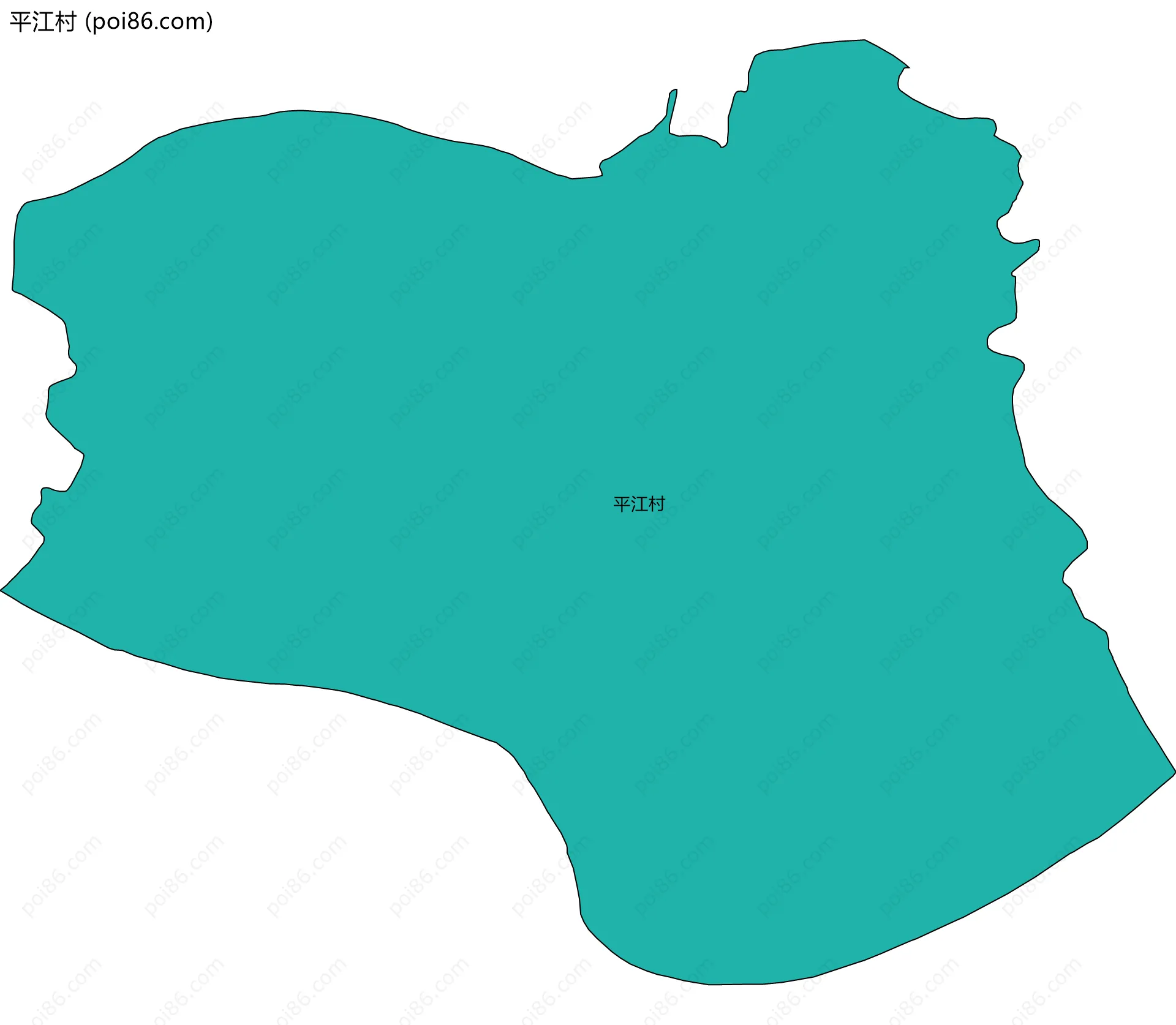 平江村边界地图