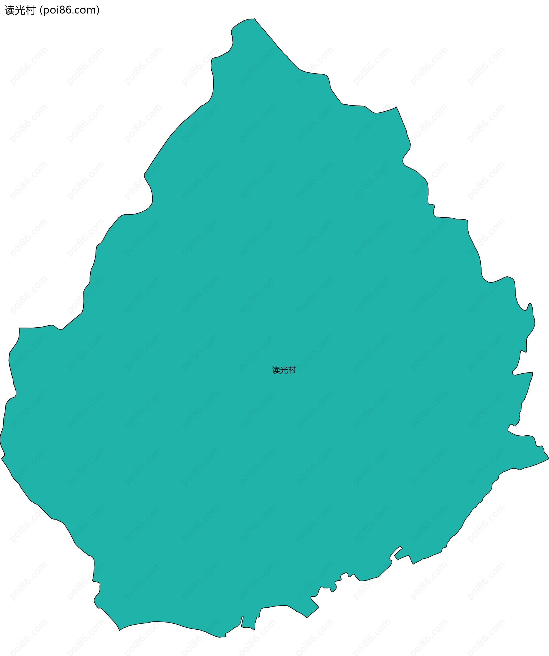 读光村边界地图