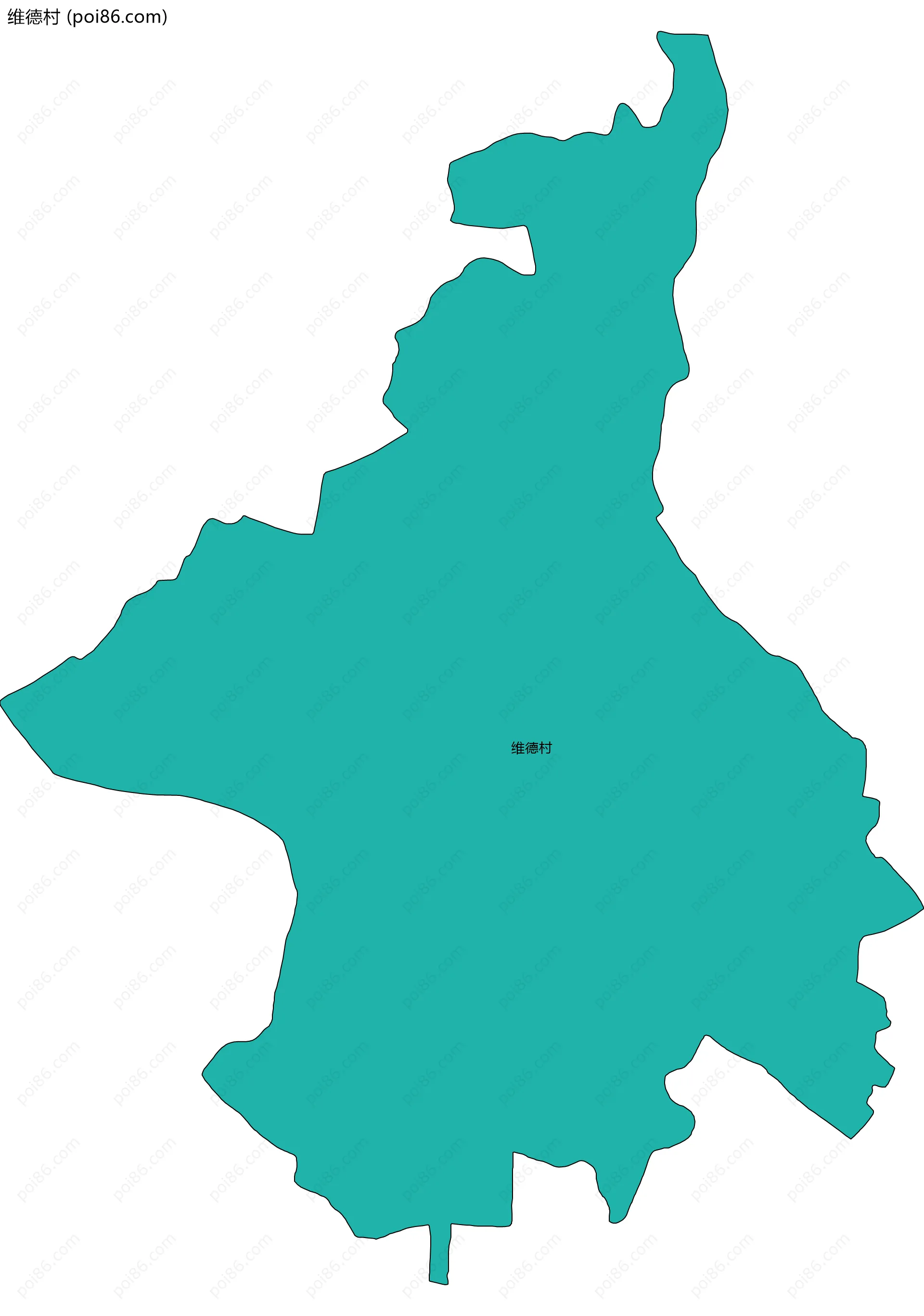 维德村边界地图