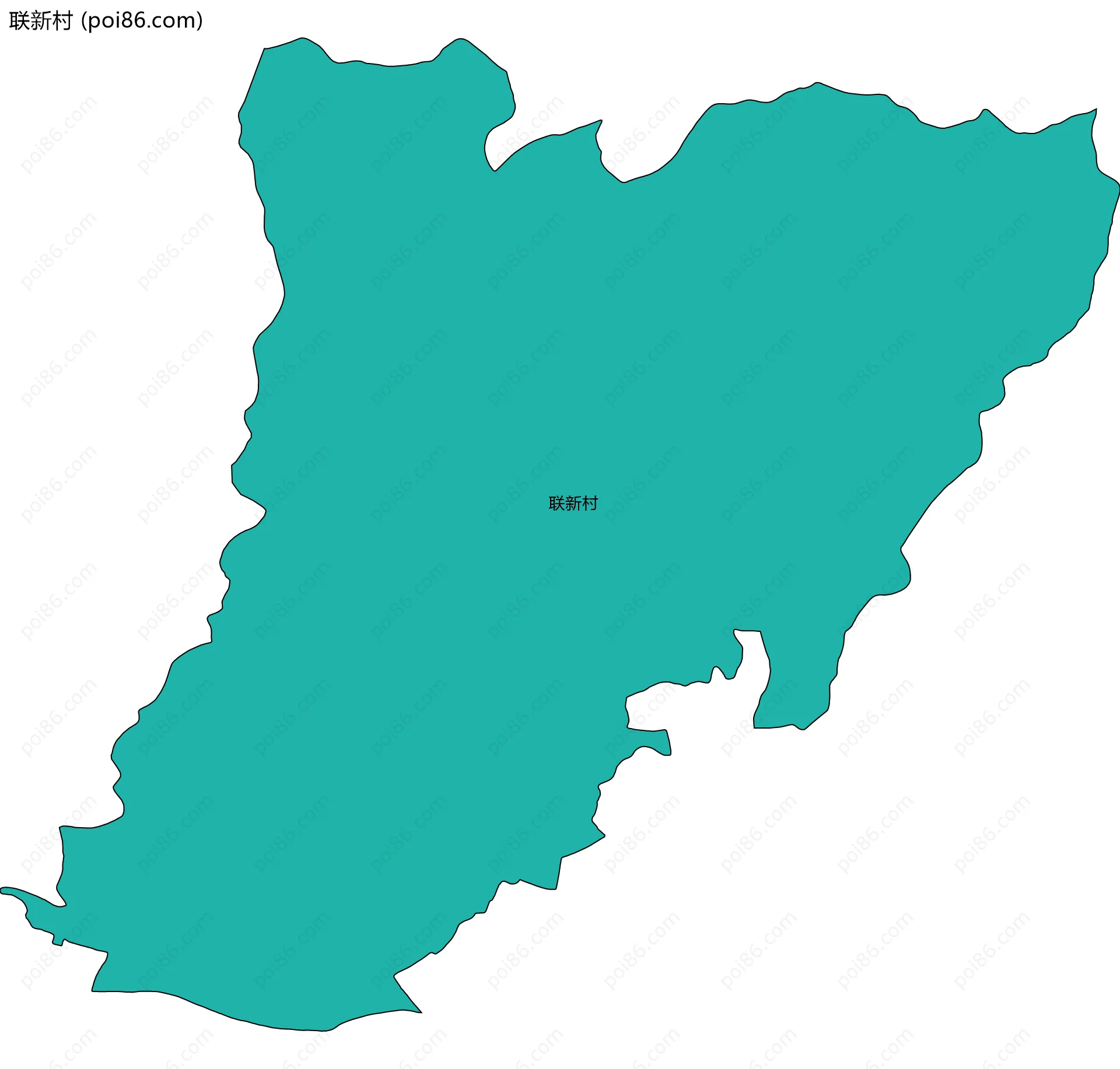 联新村边界地图