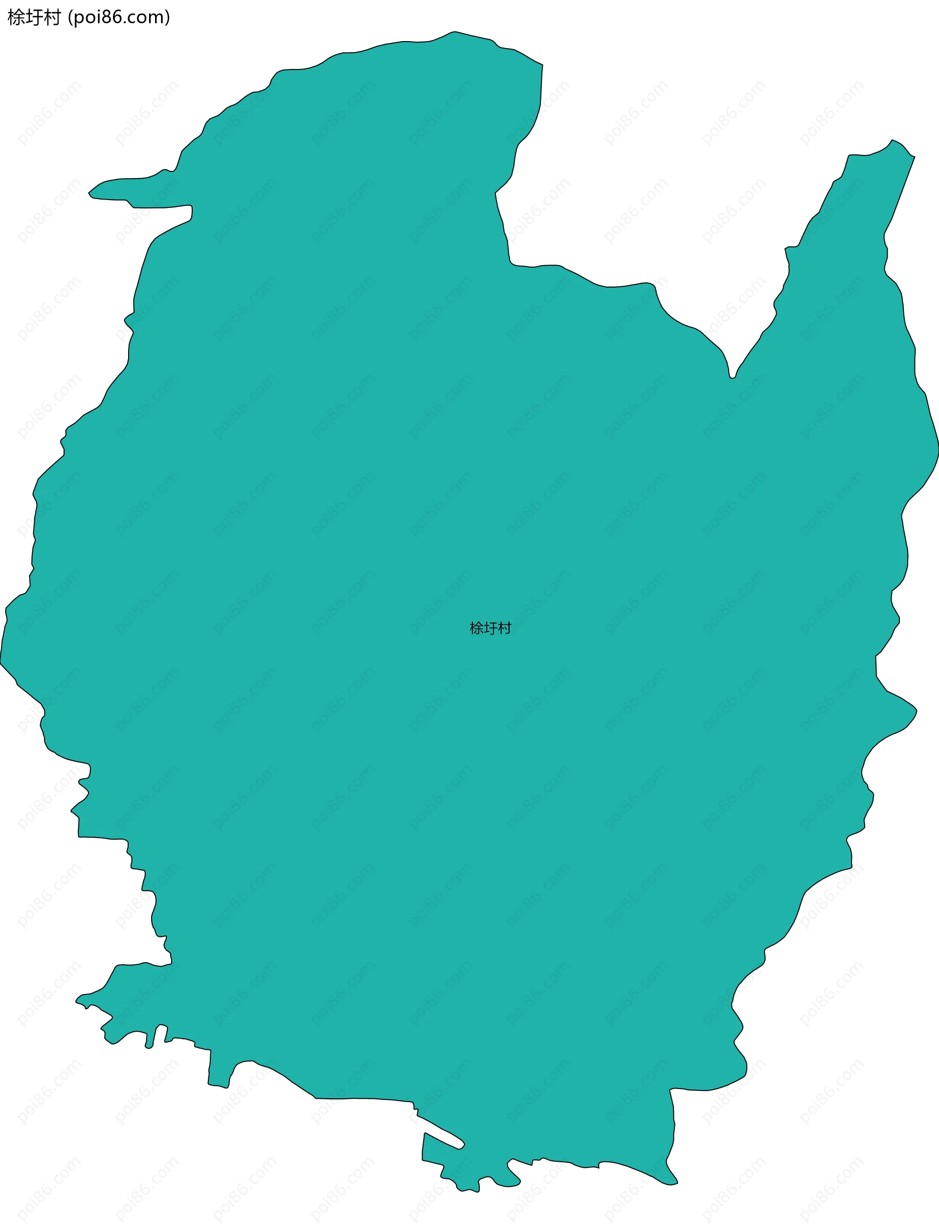 梌圩村边界地图