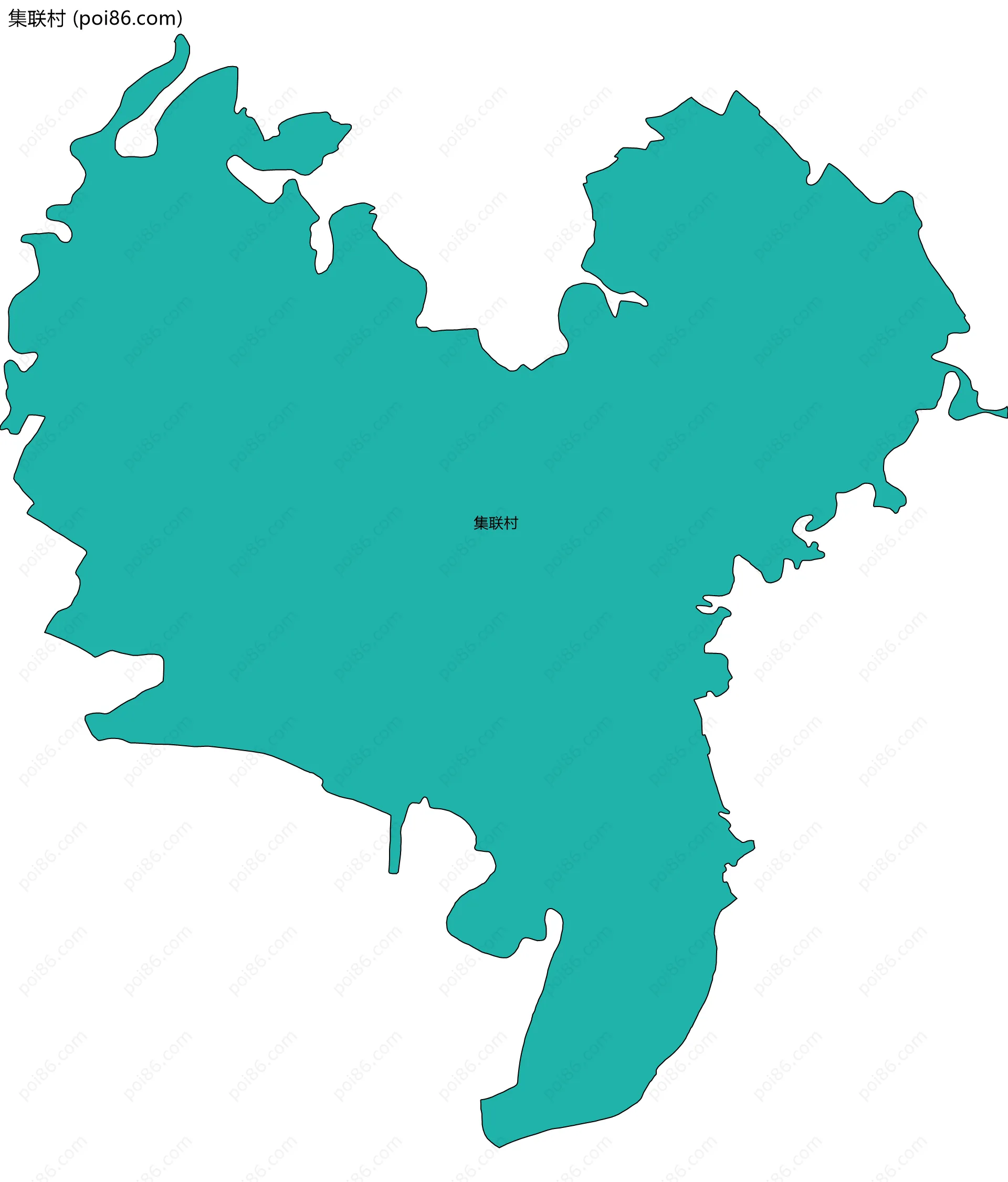 集联村边界地图