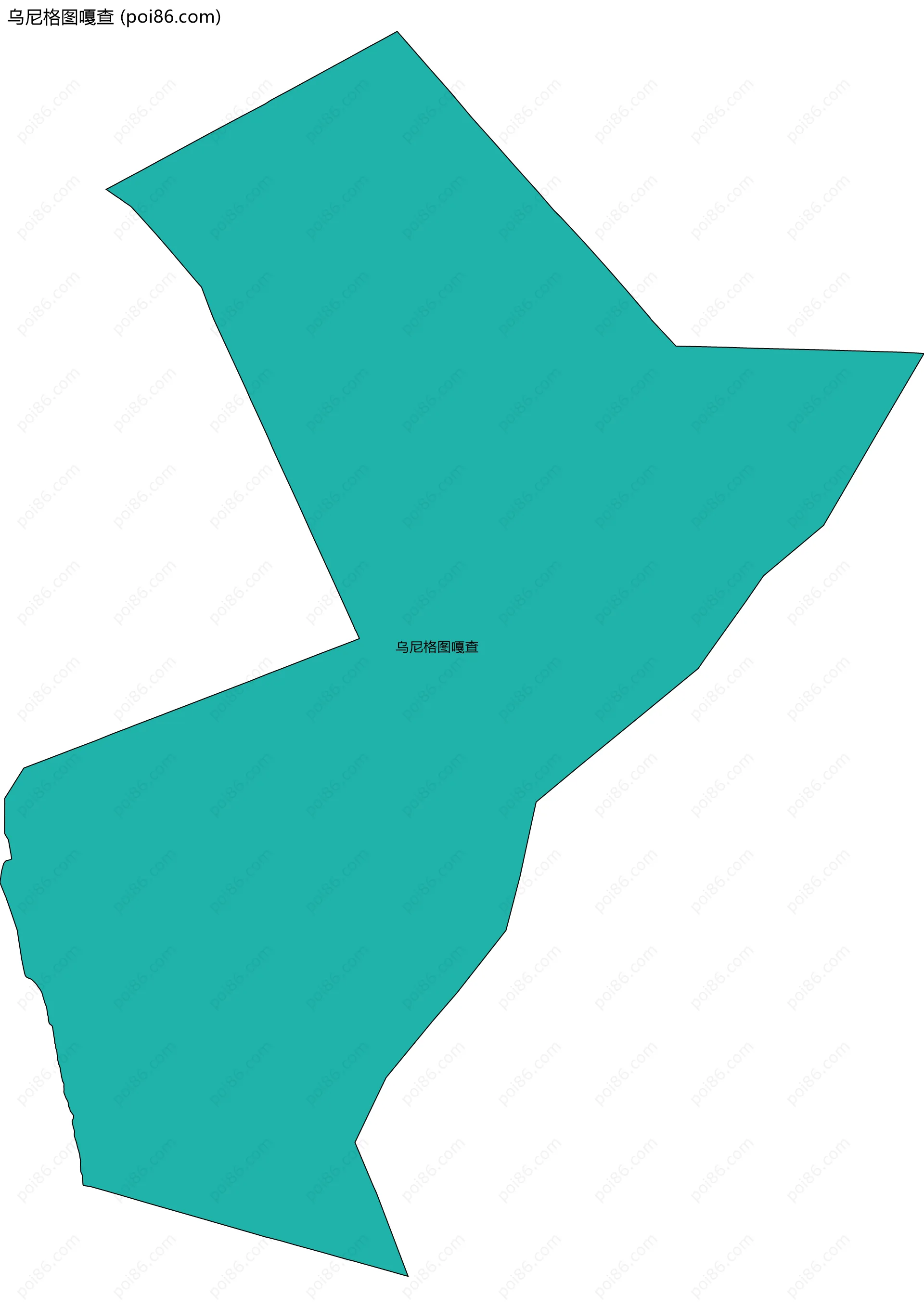 乌尼格图嘎查边界地图