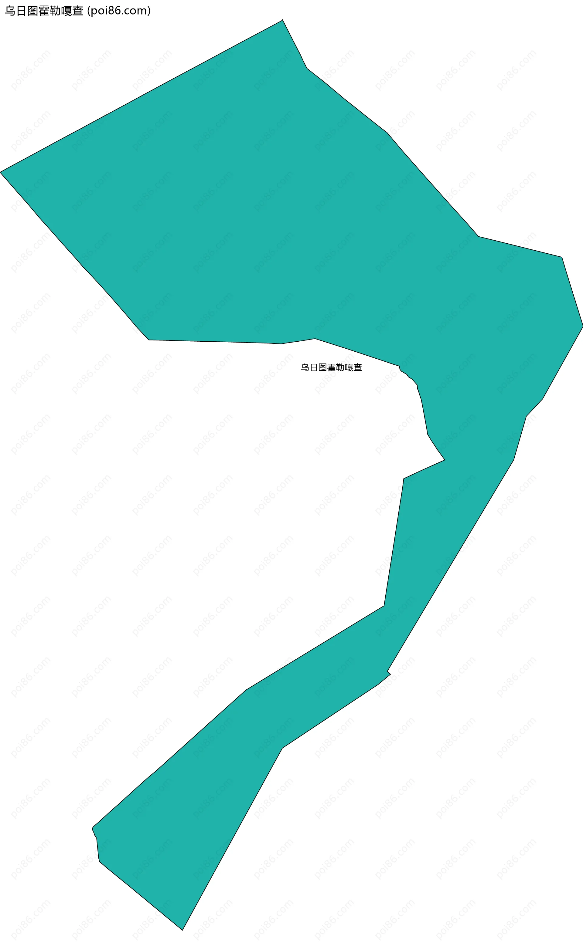 乌日图霍勒嘎查边界地图