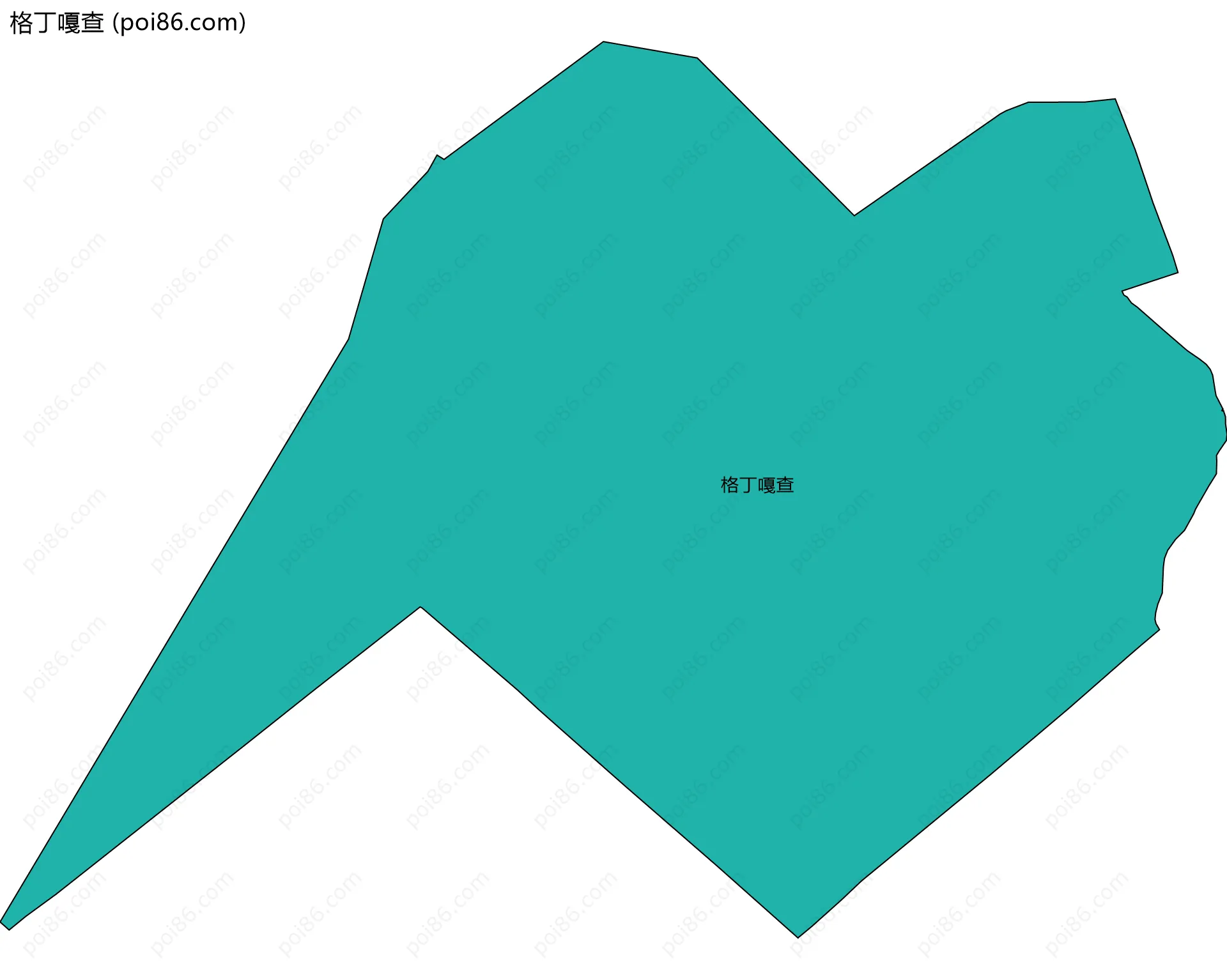 格丁嘎查边界地图