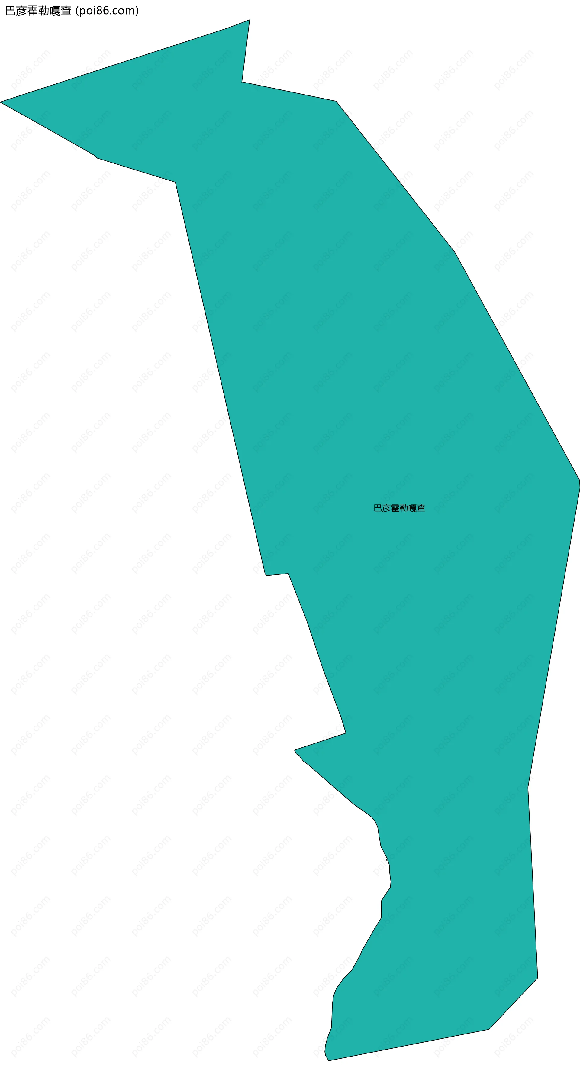 巴彦霍勒嘎查边界地图