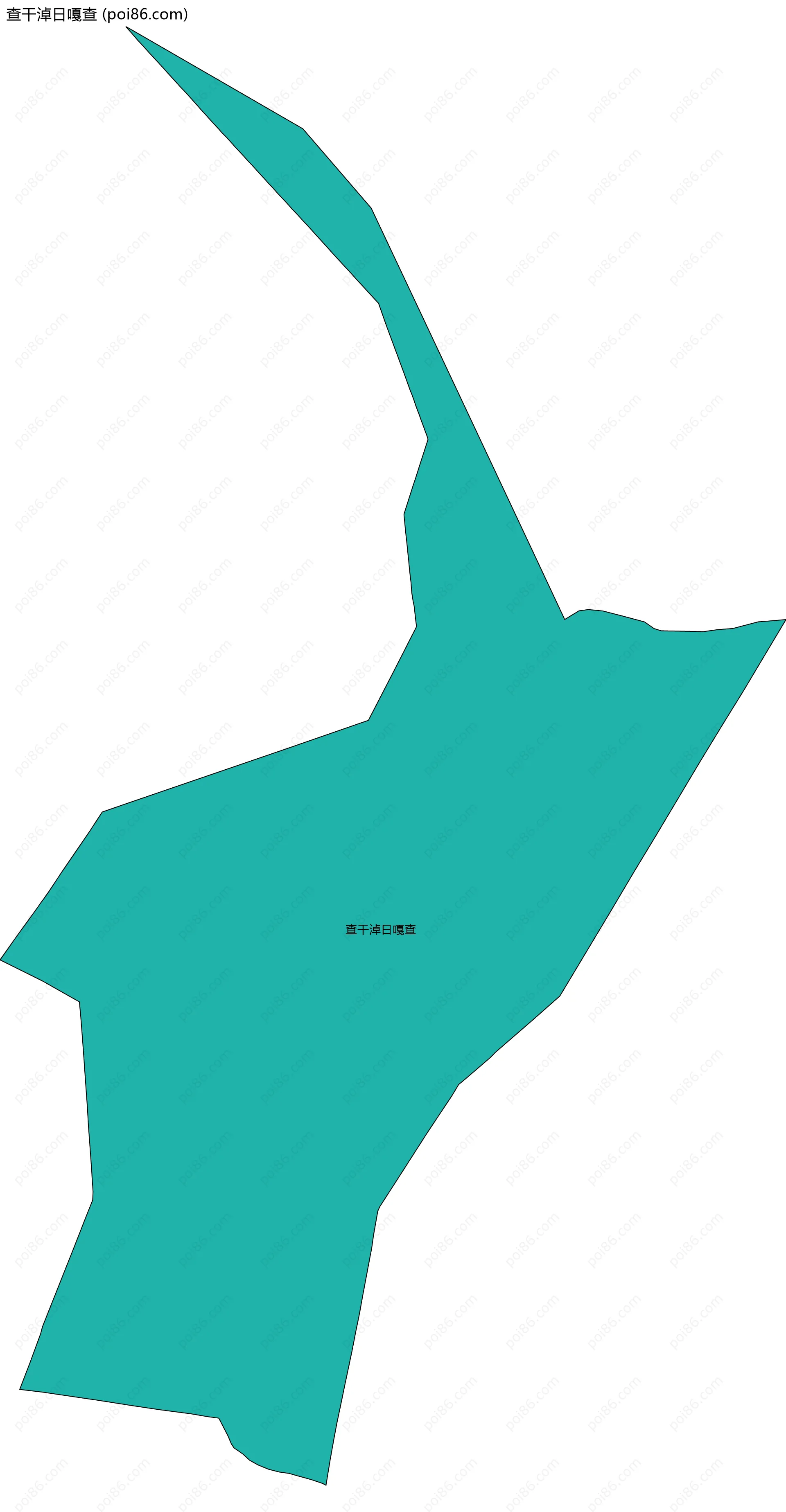 查干淖日嘎查边界地图