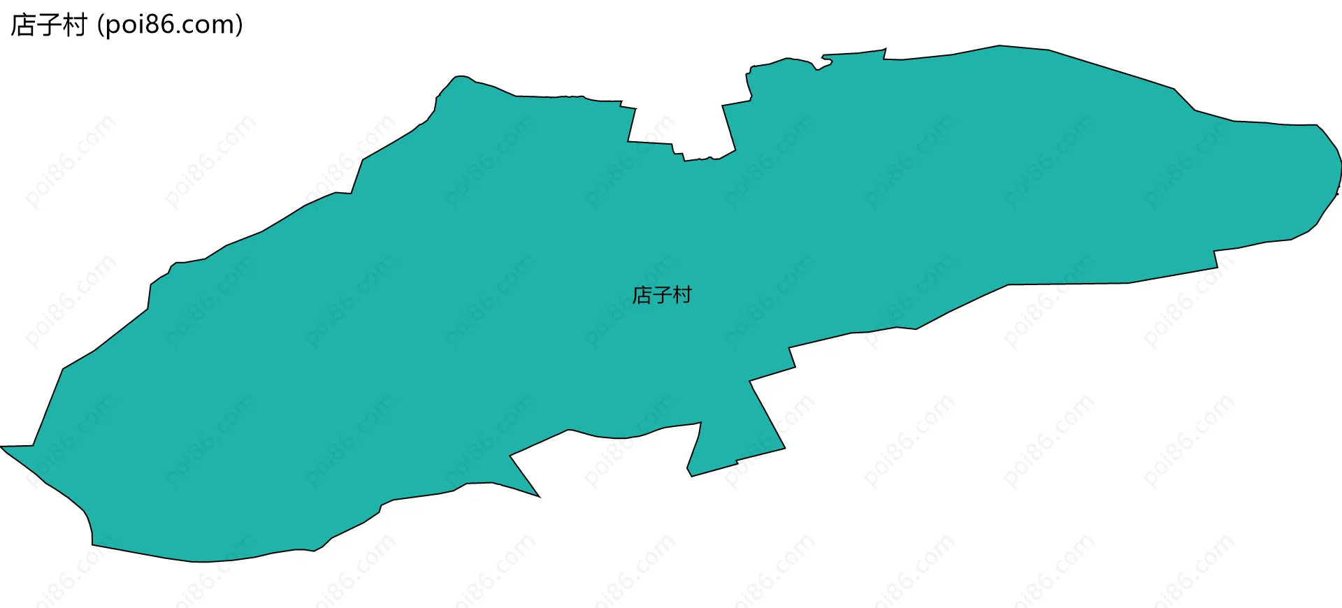 店子村边界地图