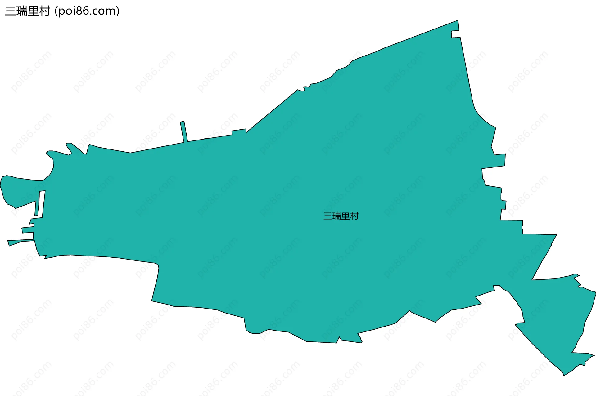 三瑞里村边界地图