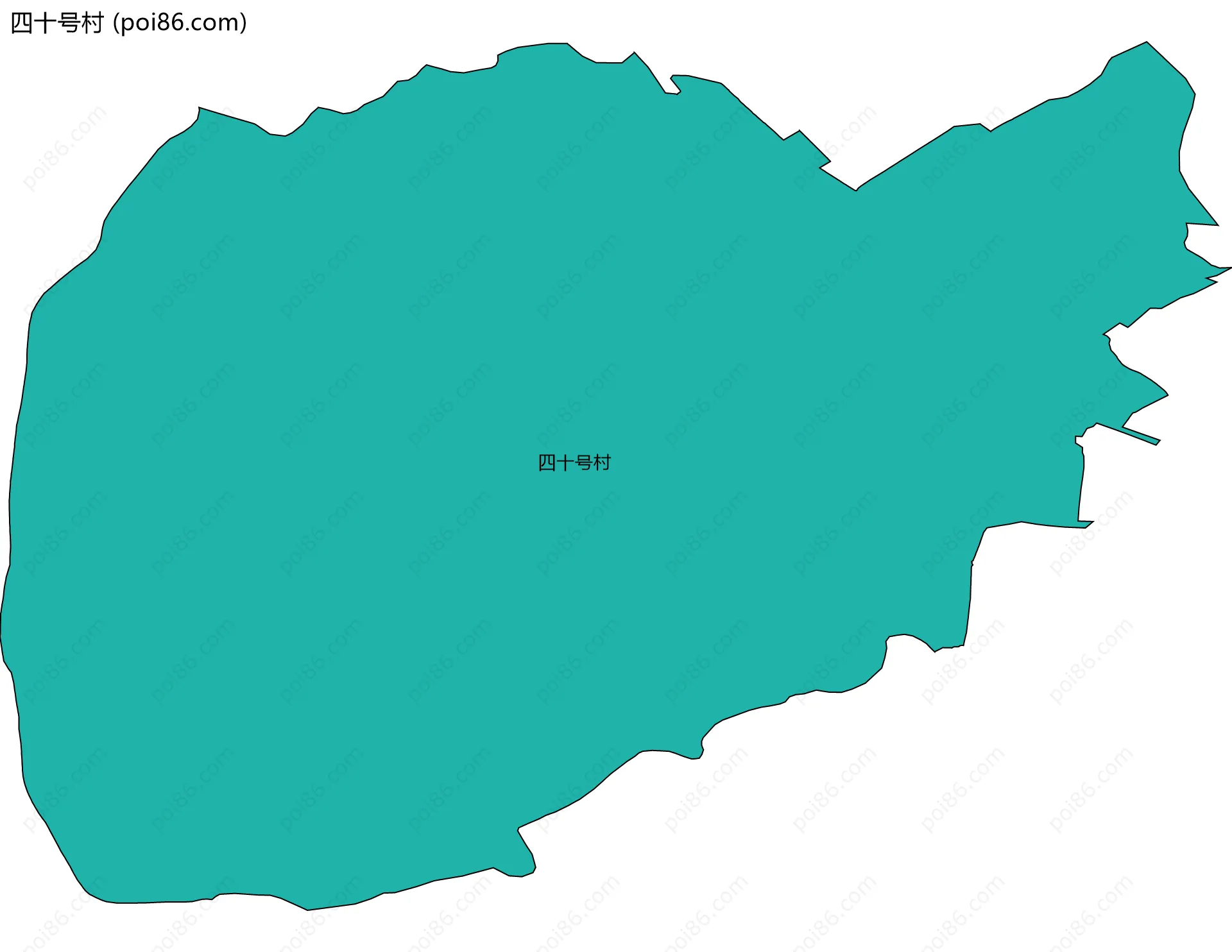 四十号村边界地图
