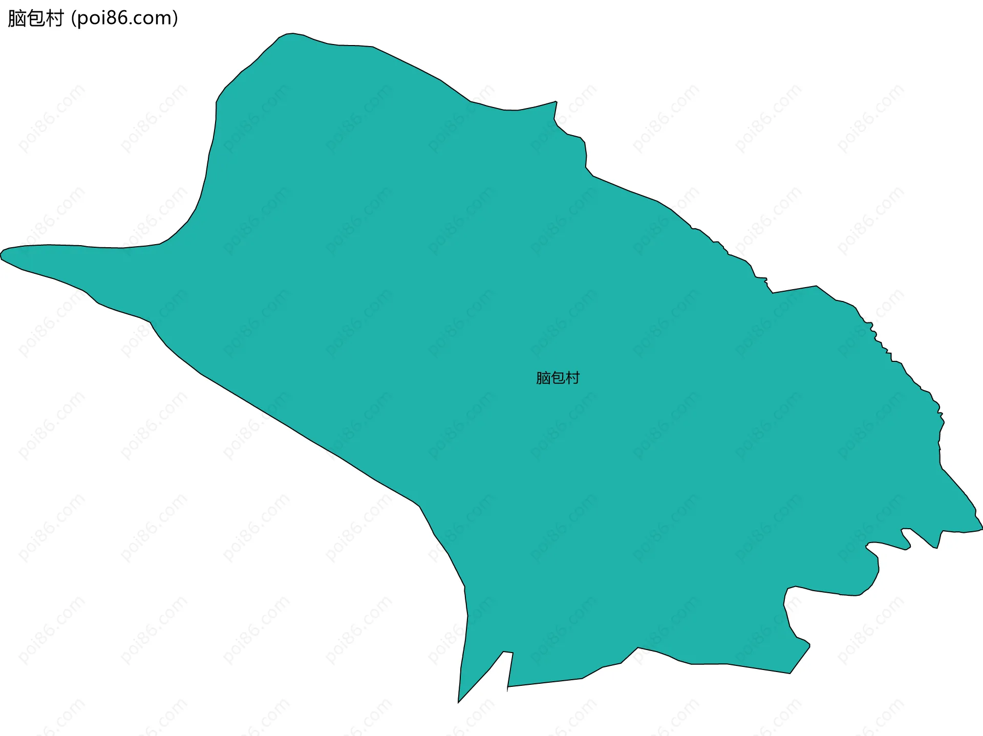 脑包村边界地图
