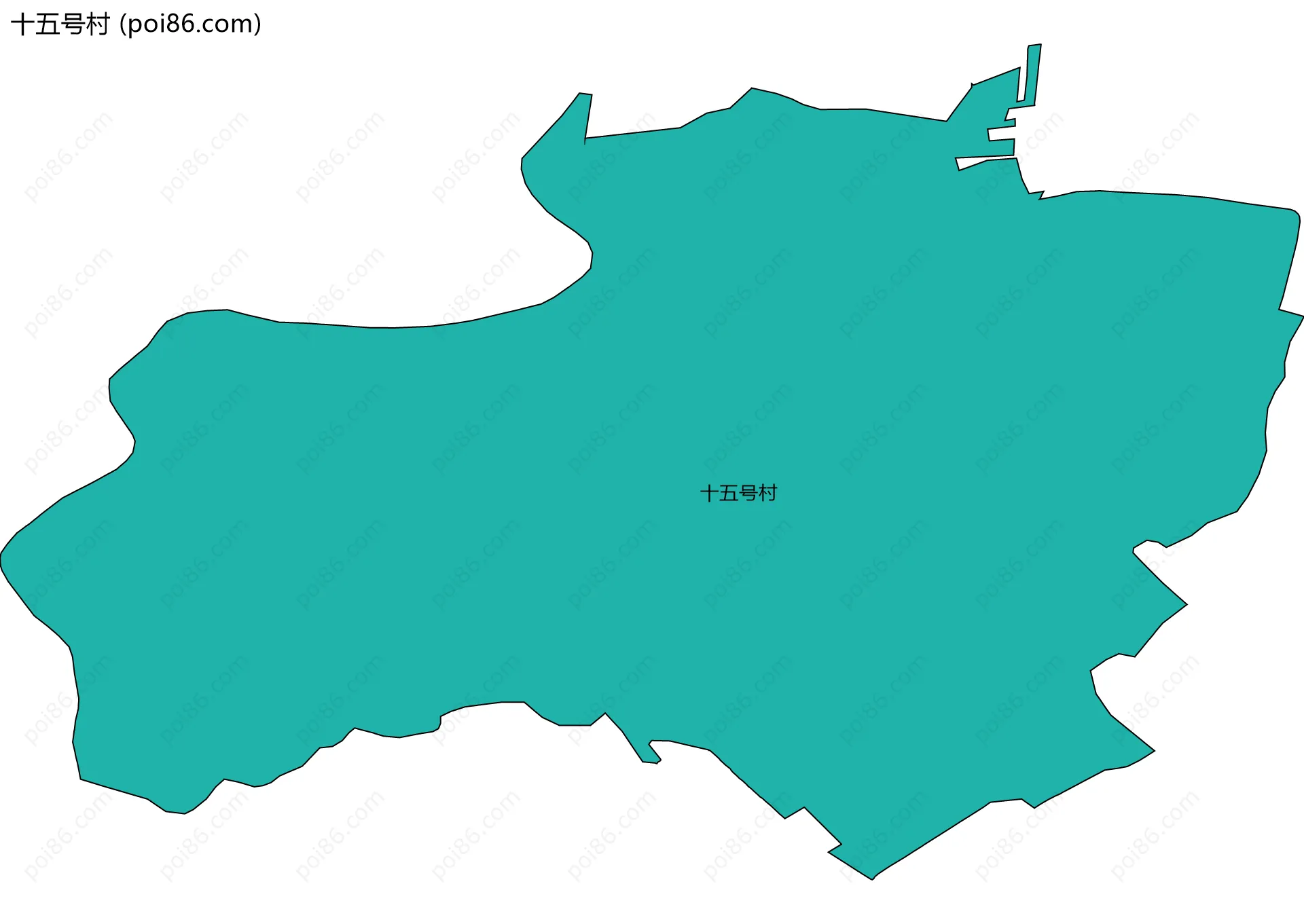 十五号村边界地图
