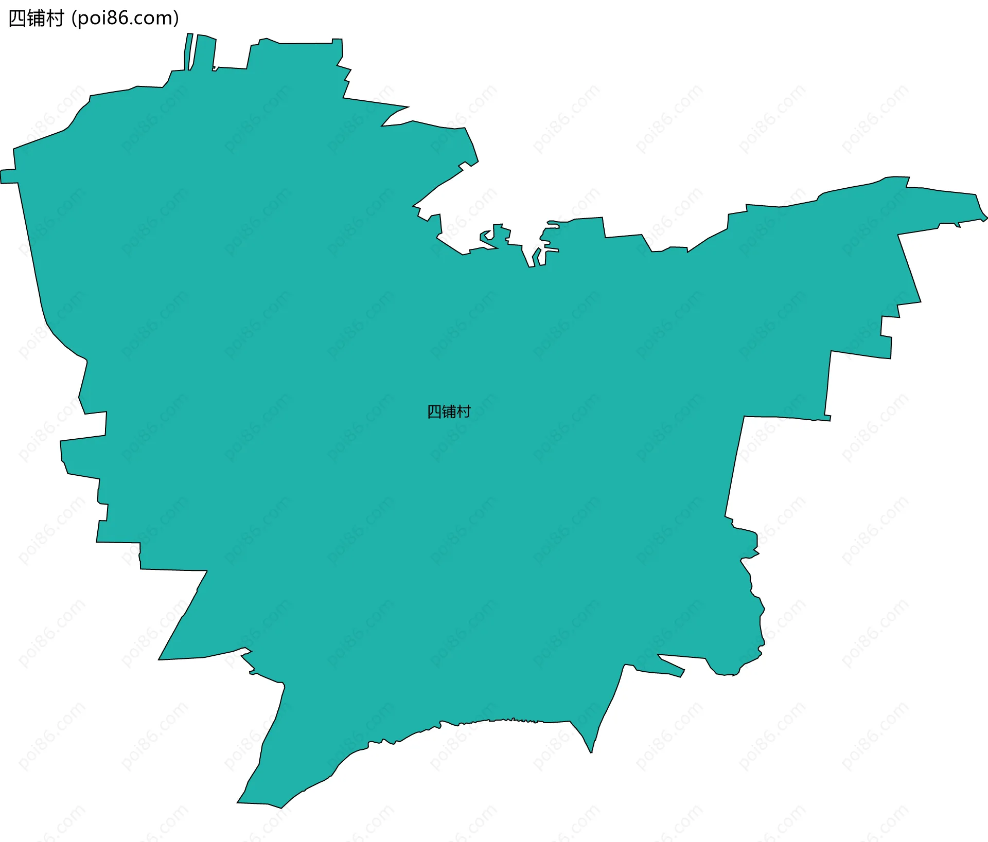 四铺村边界地图