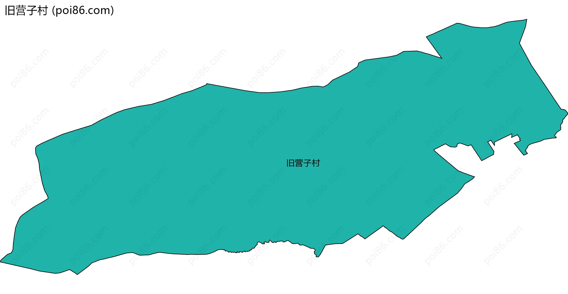 旧营子村边界地图