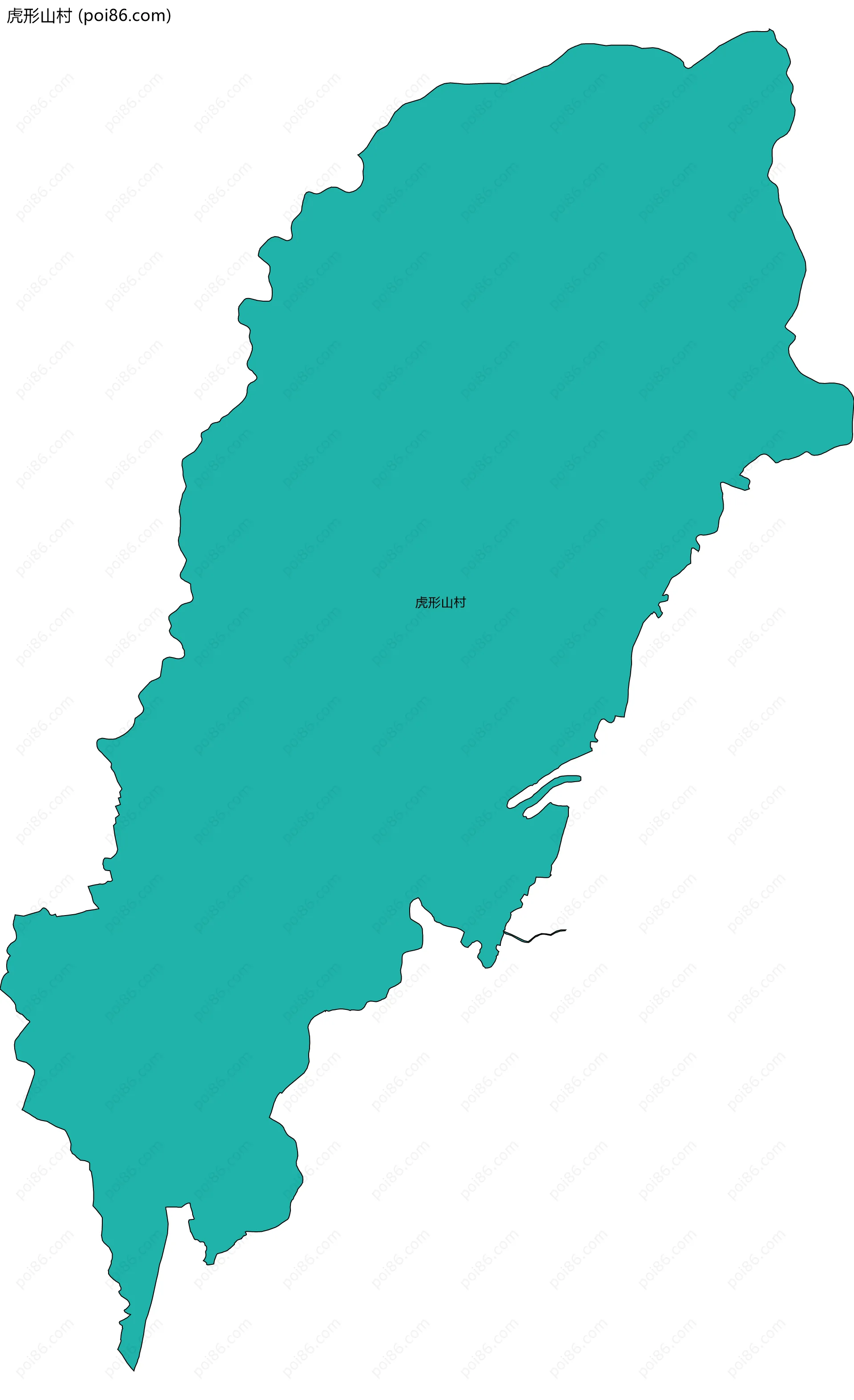 虎形山村边界地图