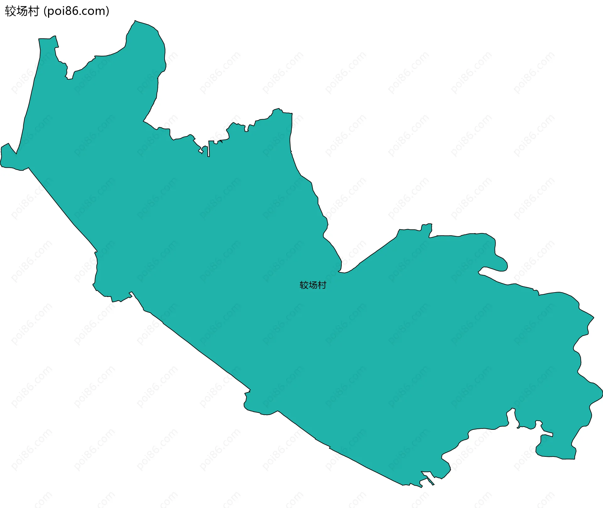 较场村边界地图