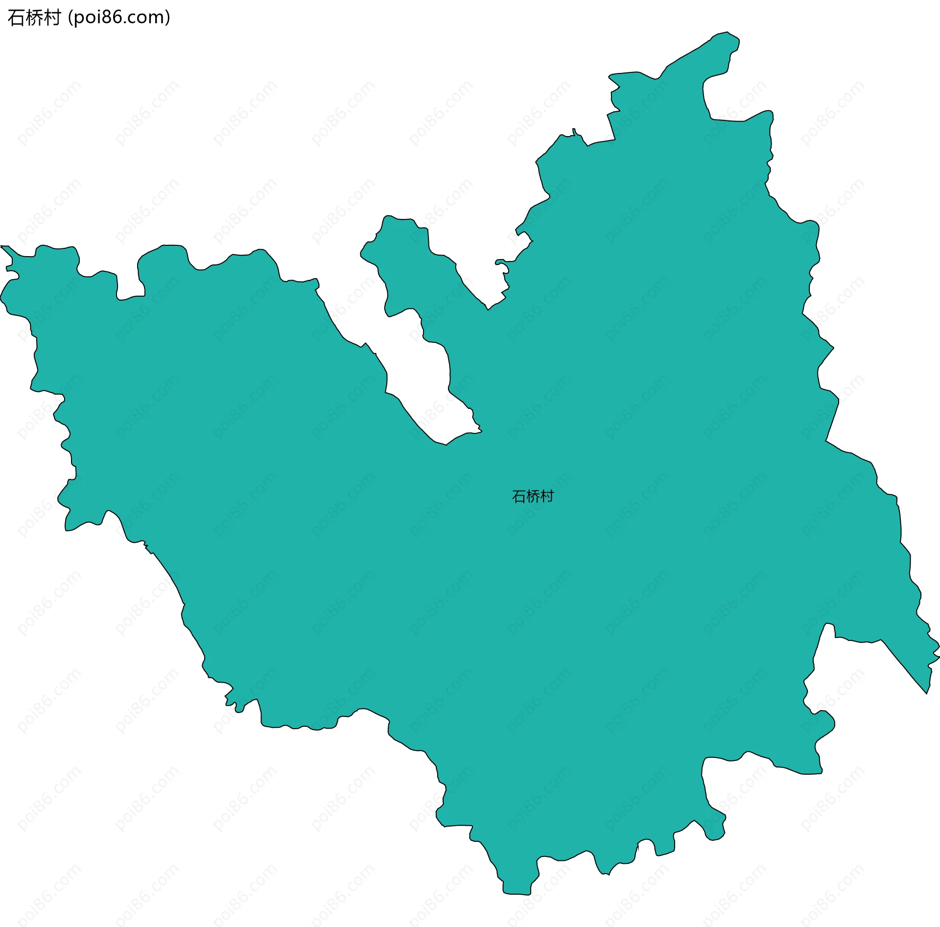 石桥村边界地图