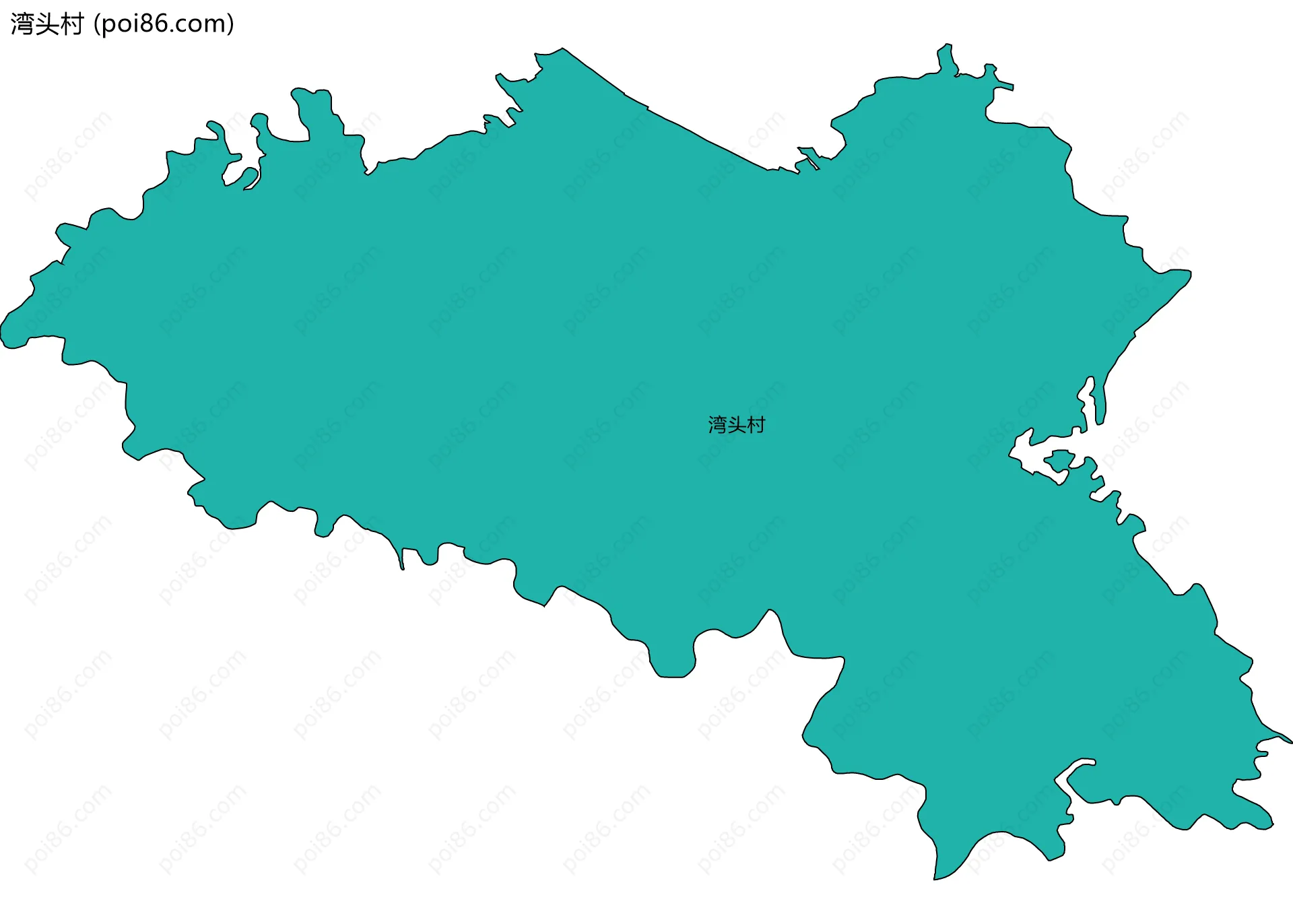 湾头村边界地图