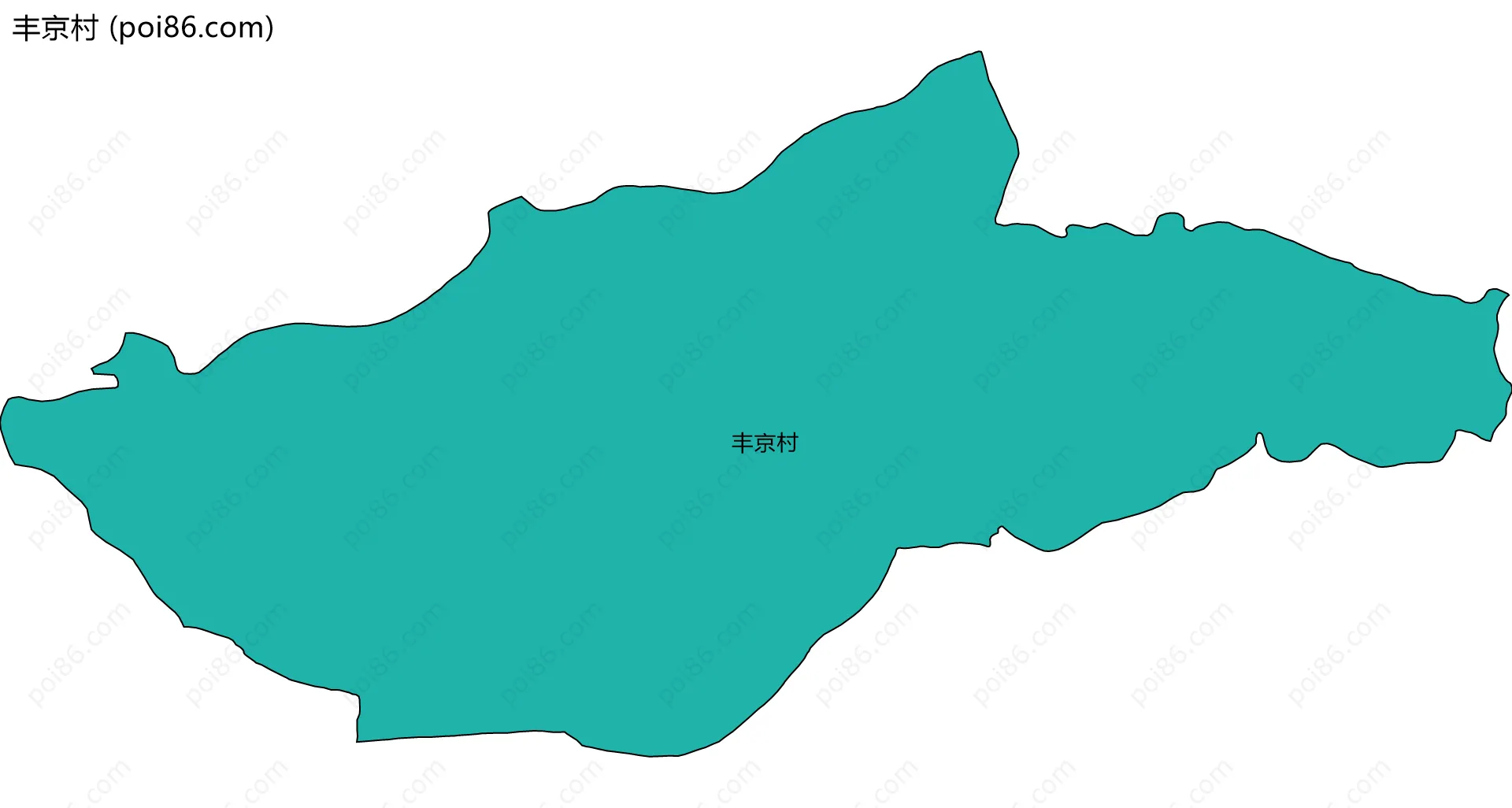 丰京村边界地图