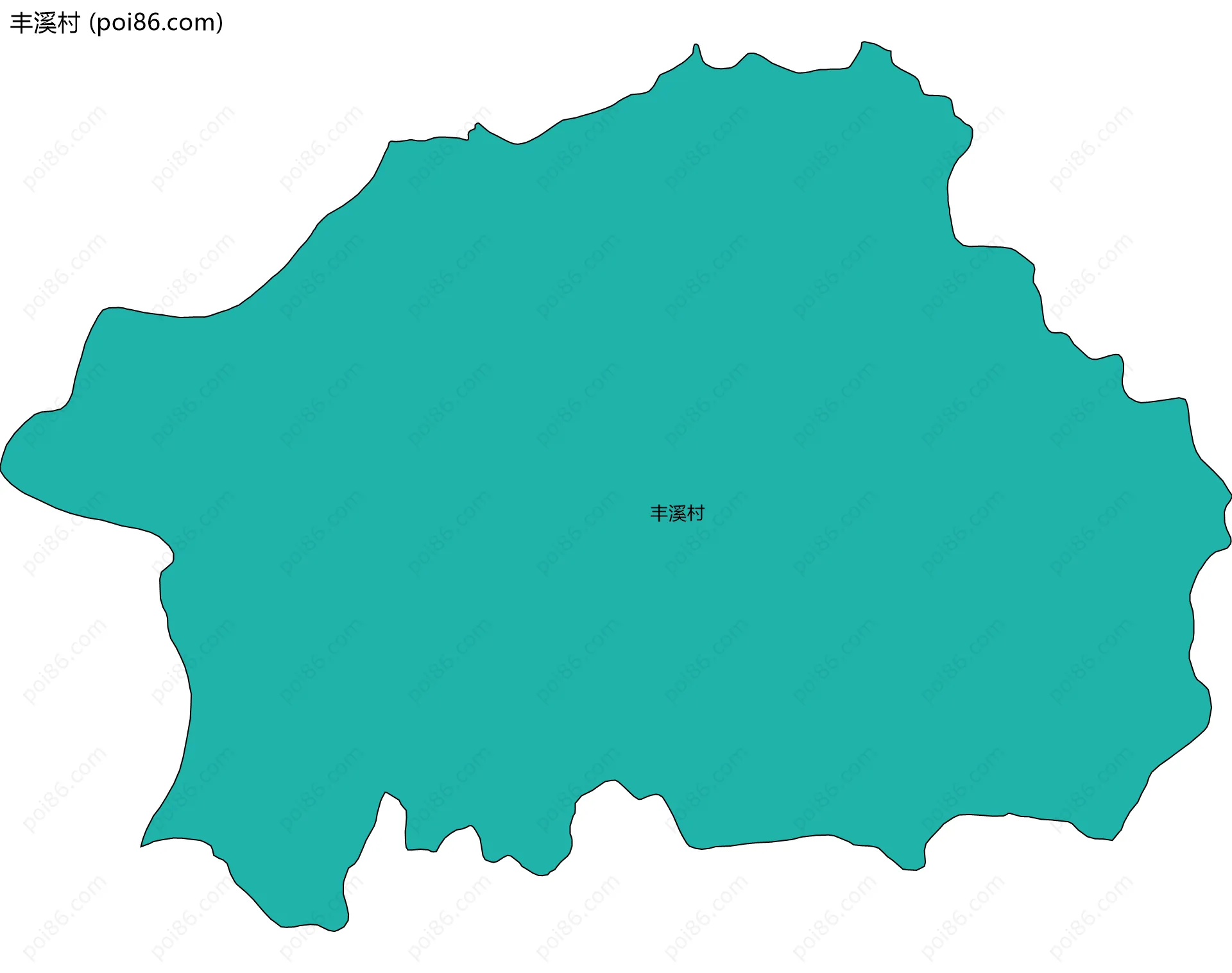 丰溪村边界地图