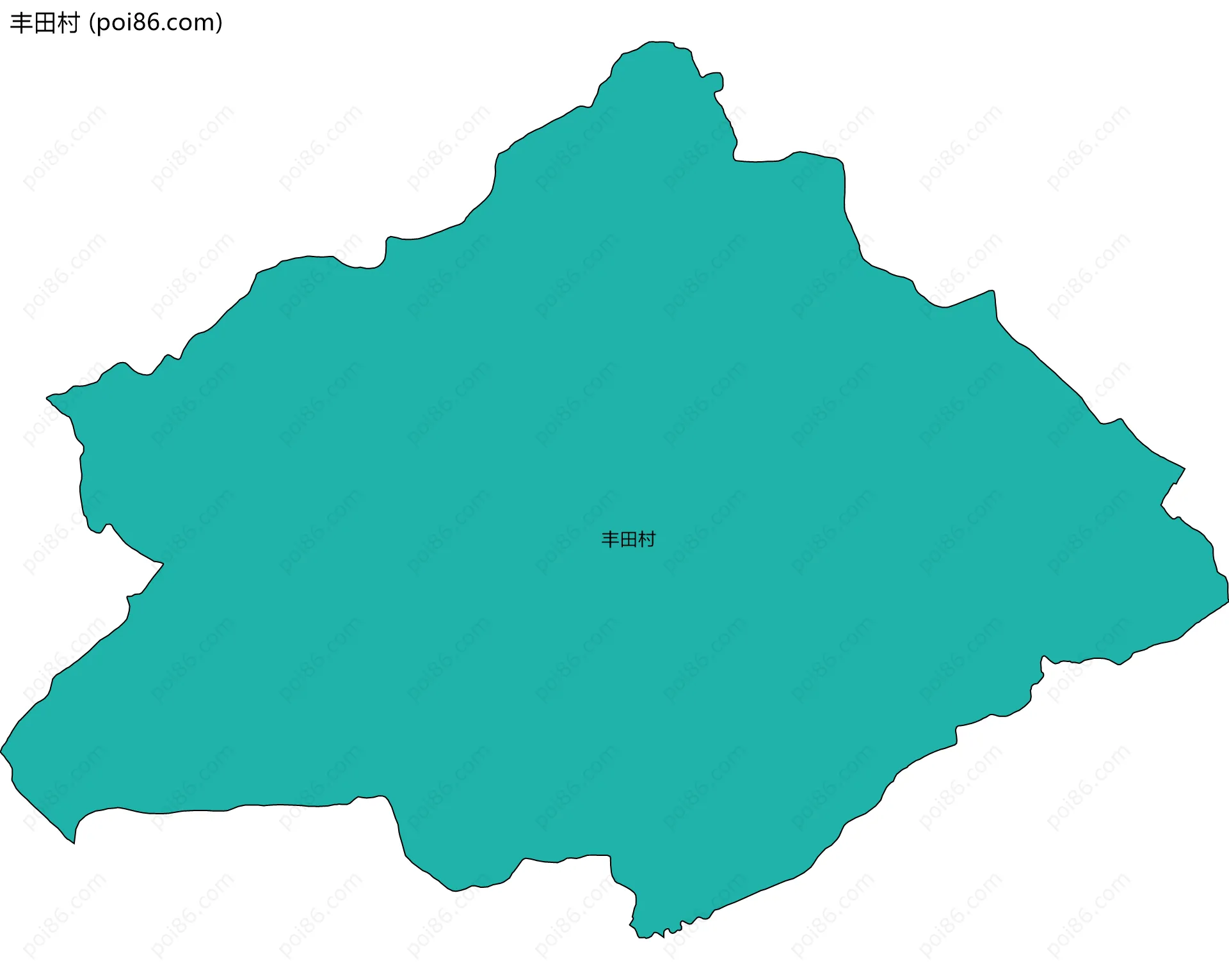 丰田村边界地图