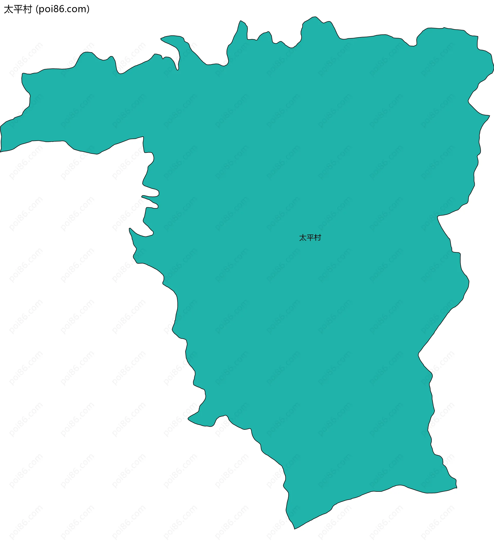 太平村边界地图