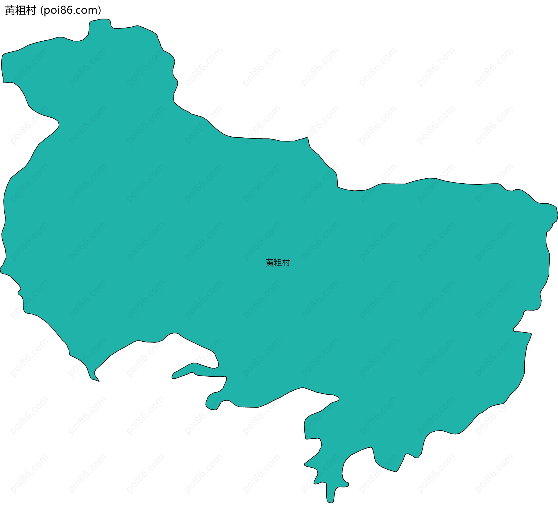 黄粗村边界地图