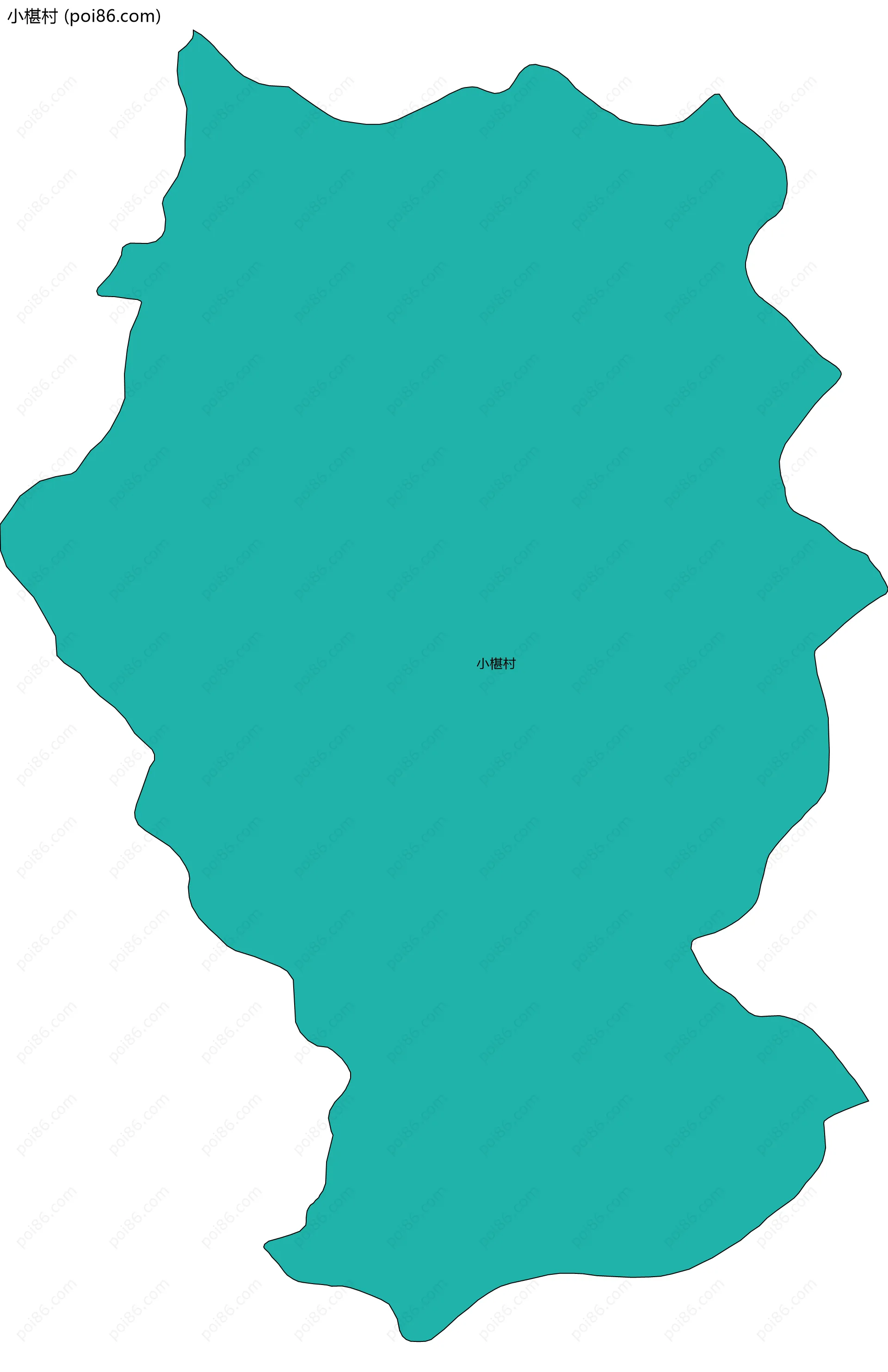 小椹村边界地图