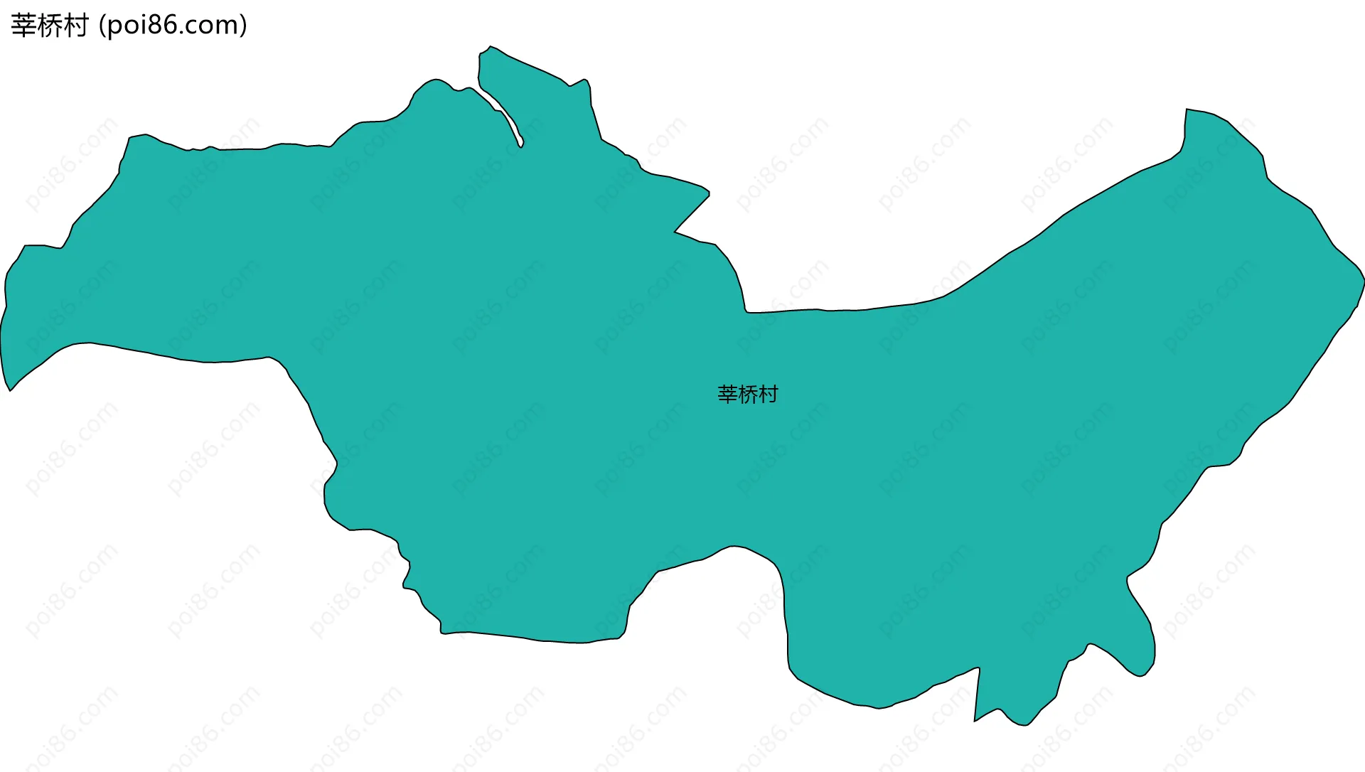 莘桥村边界地图