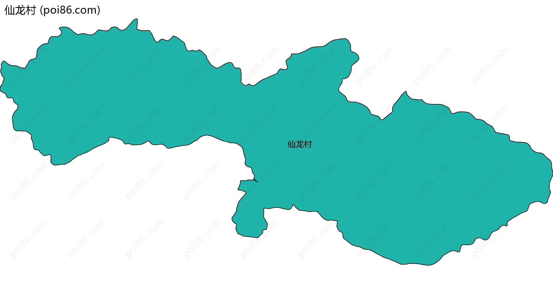 仙龙村边界地图