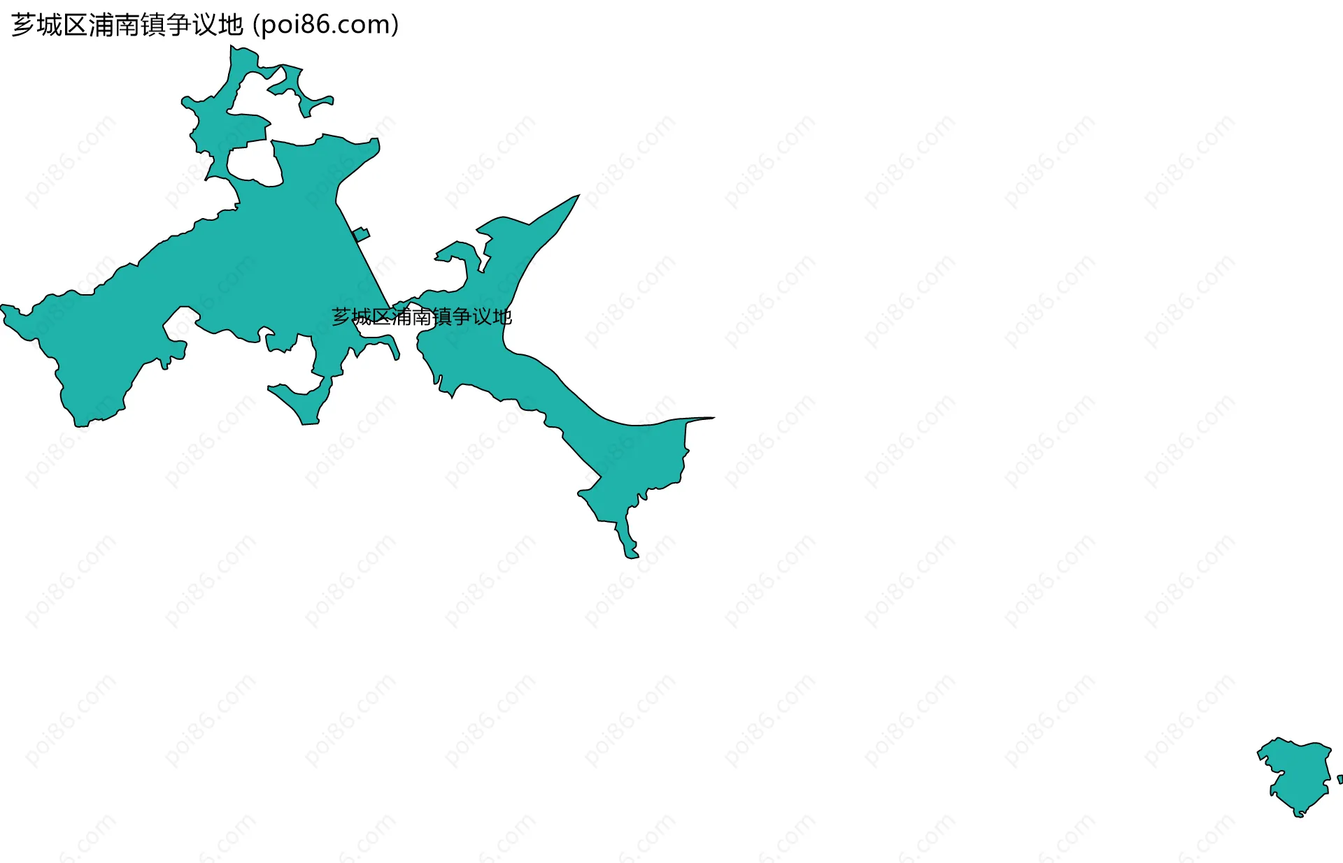 芗城区浦南镇争议地边界地图