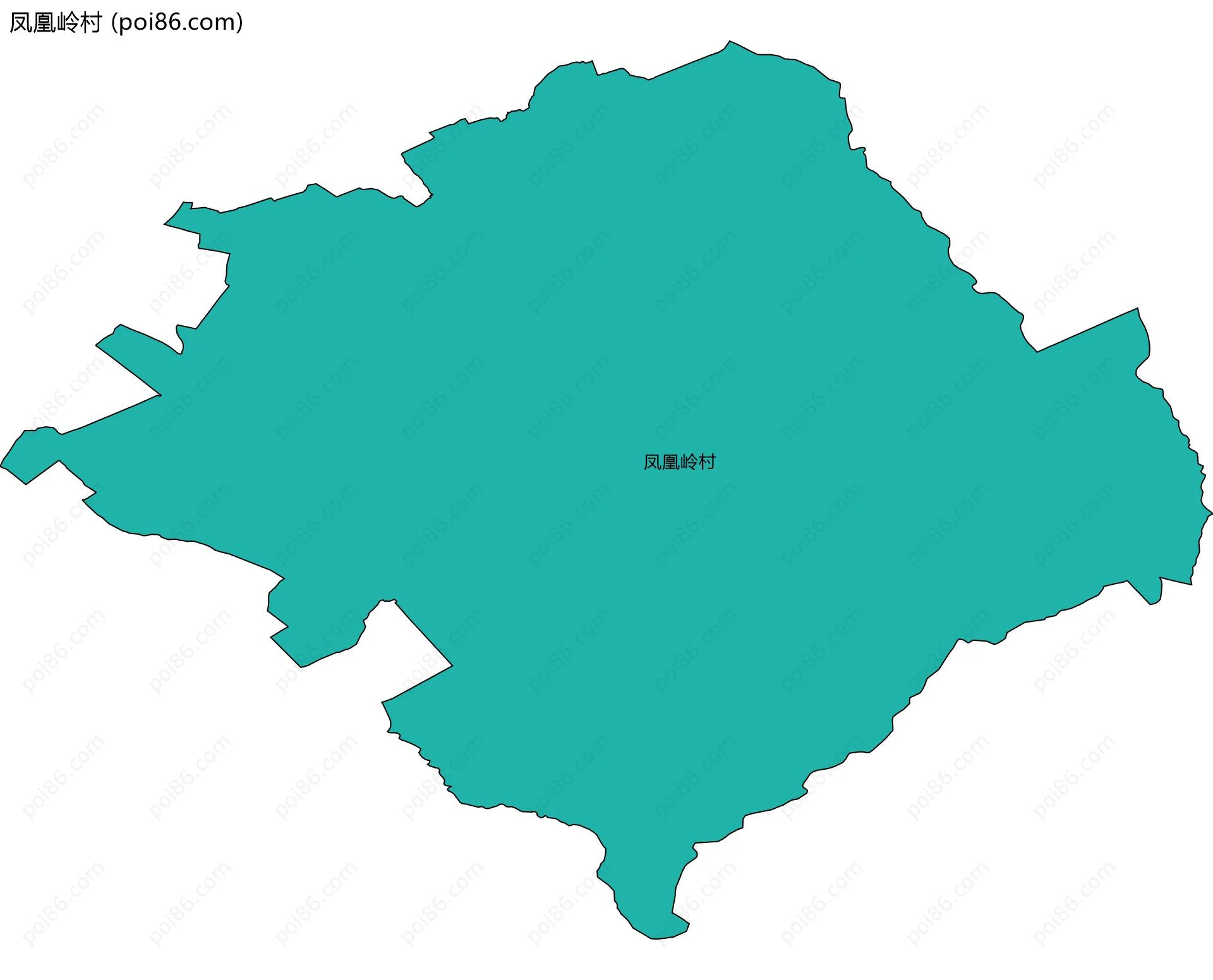 凤凰岭村边界地图