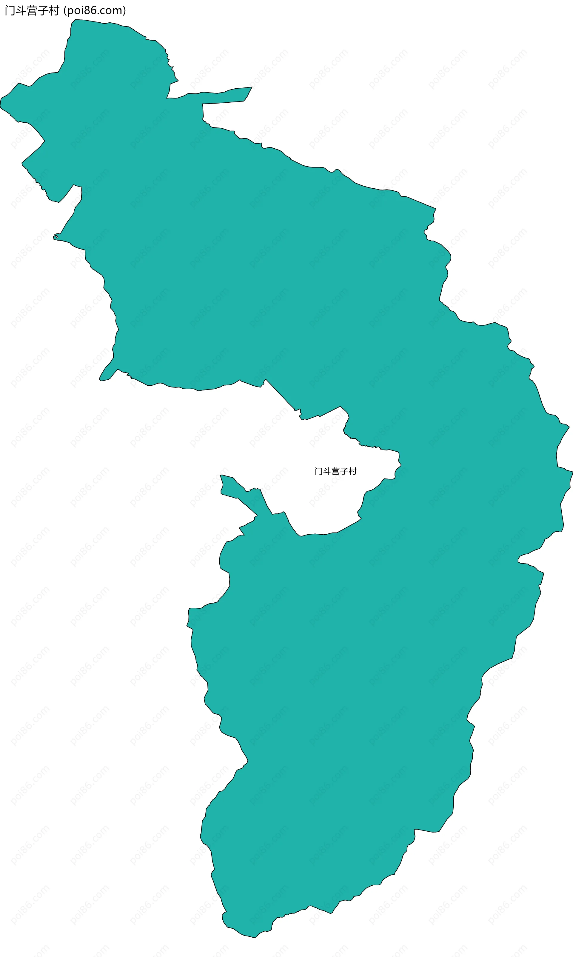 门斗营子村边界地图