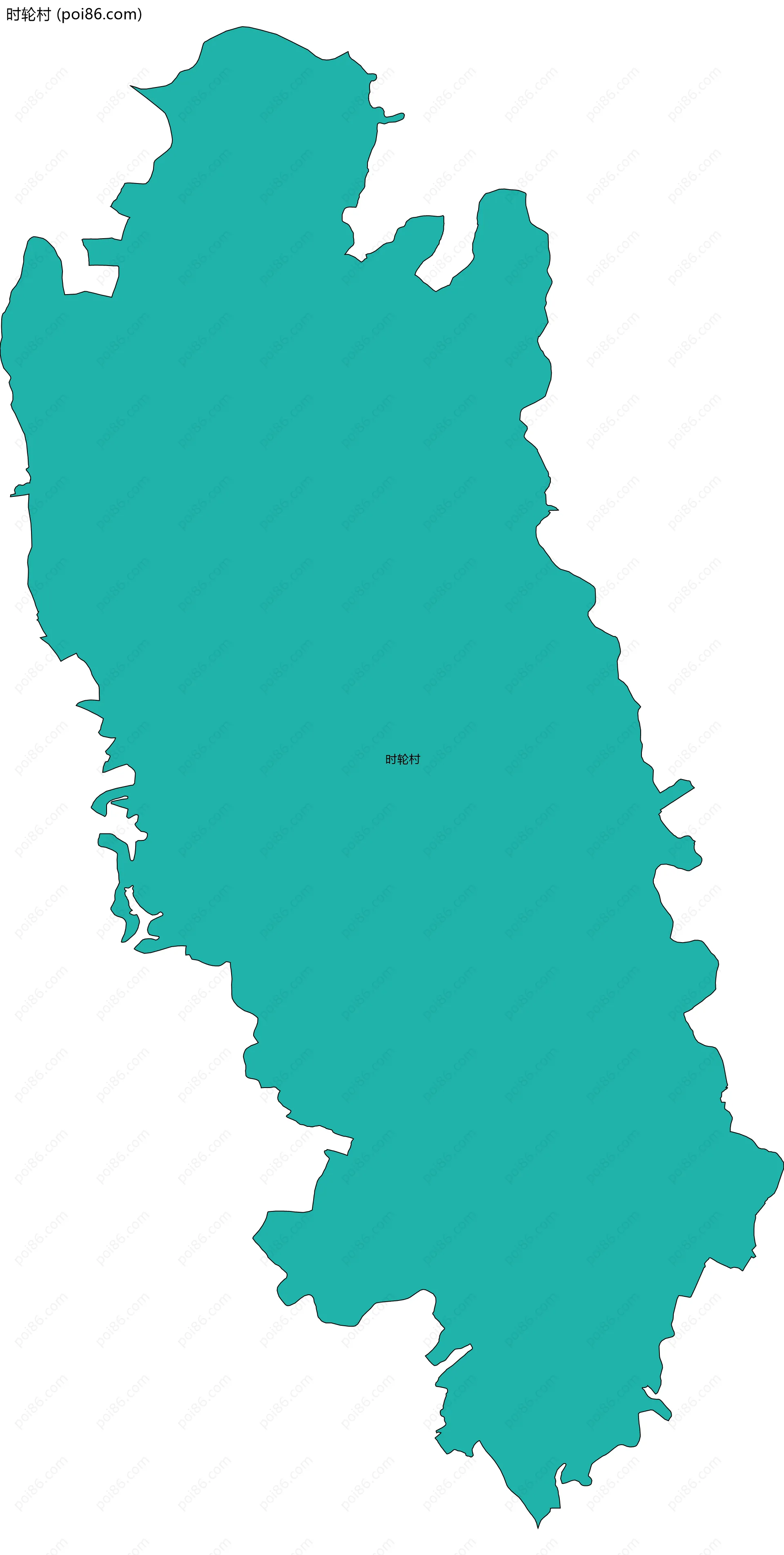 时轮村边界地图