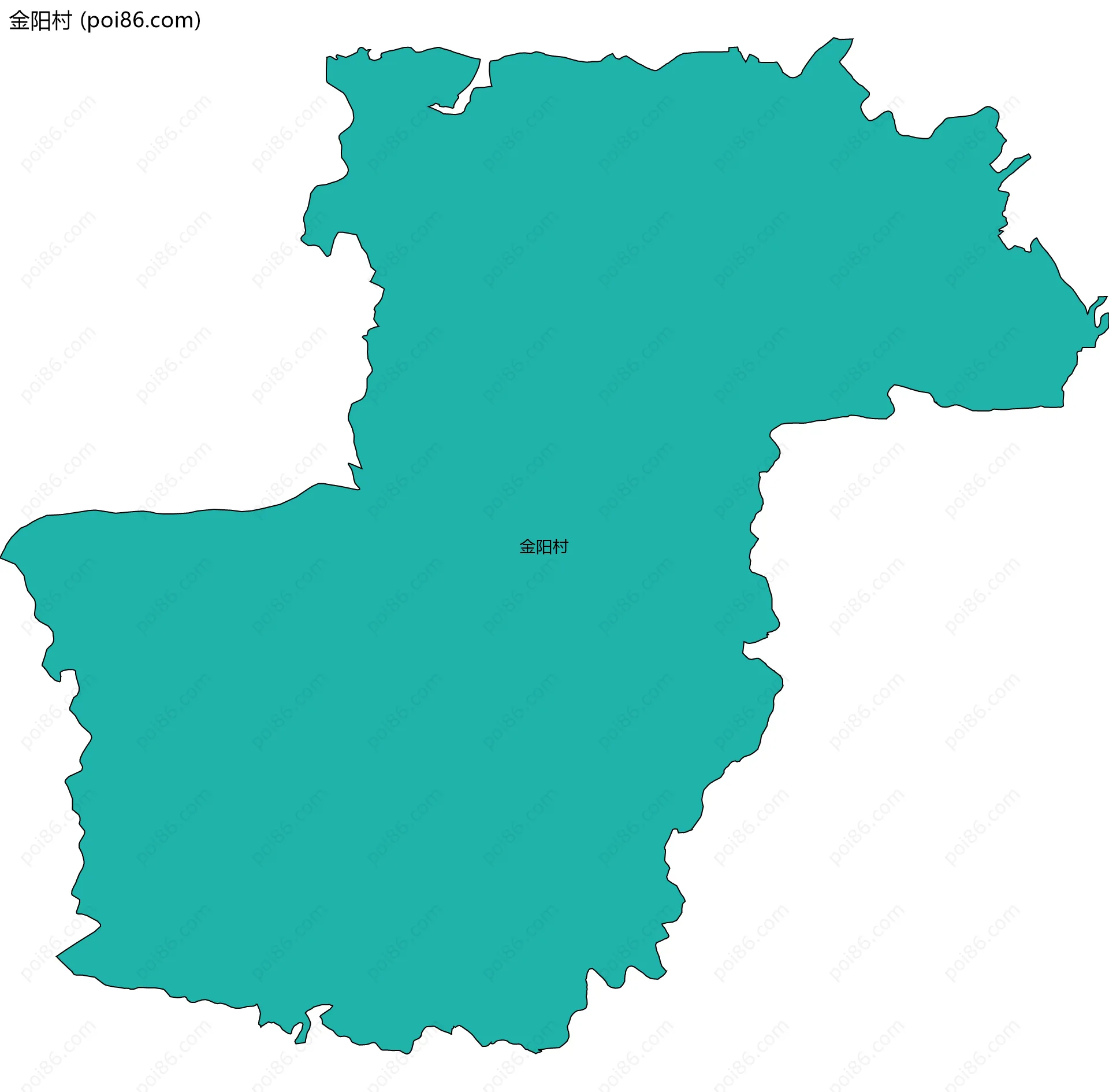 金阳村边界地图