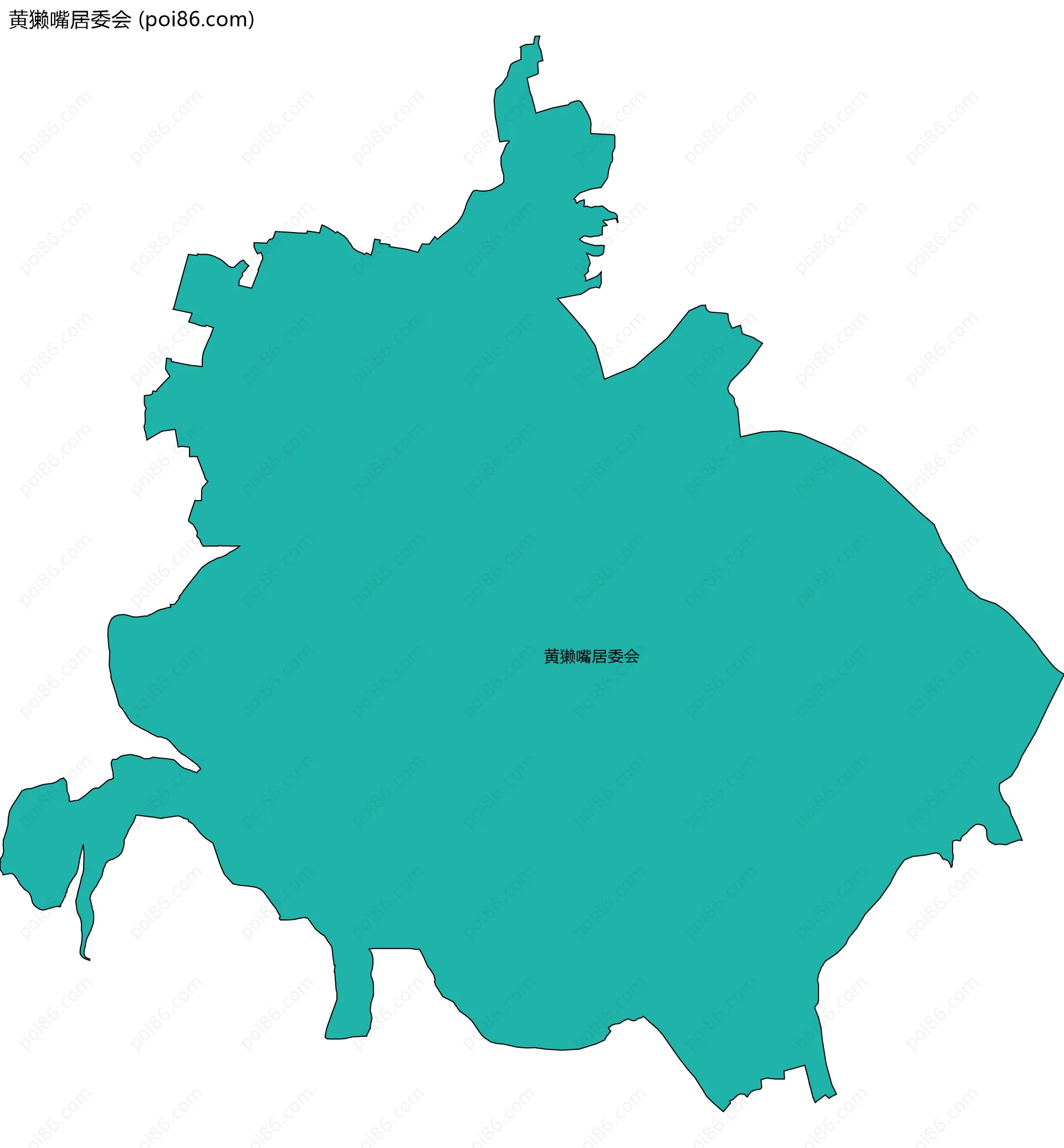 黄獭嘴居委会边界地图