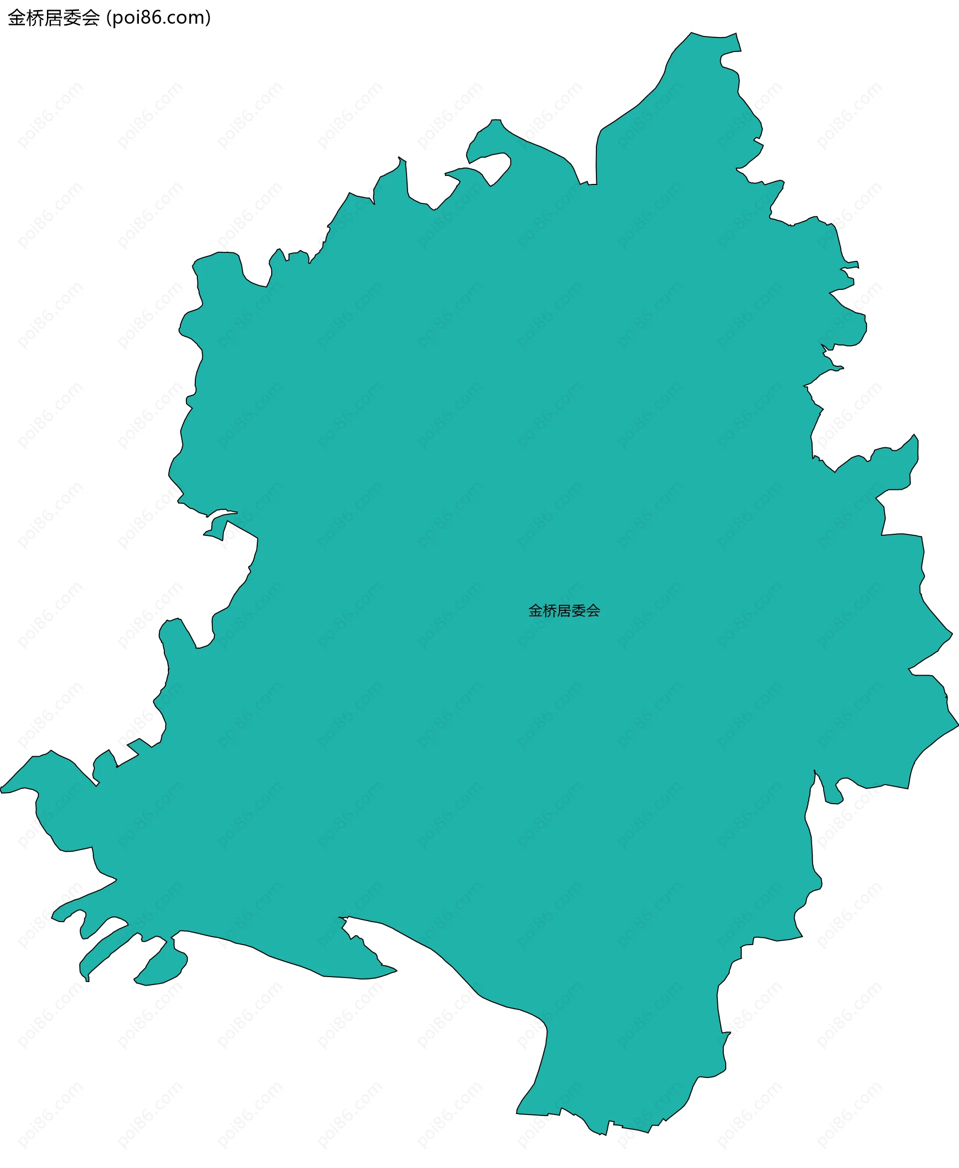 金桥居委会边界地图