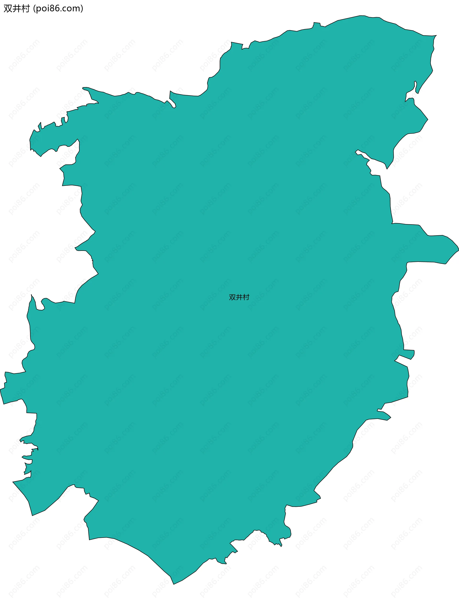 双井村边界地图