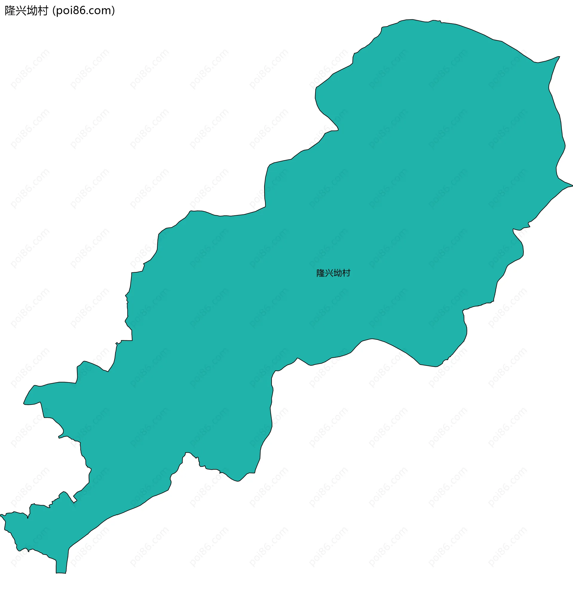 隆兴坳村边界地图