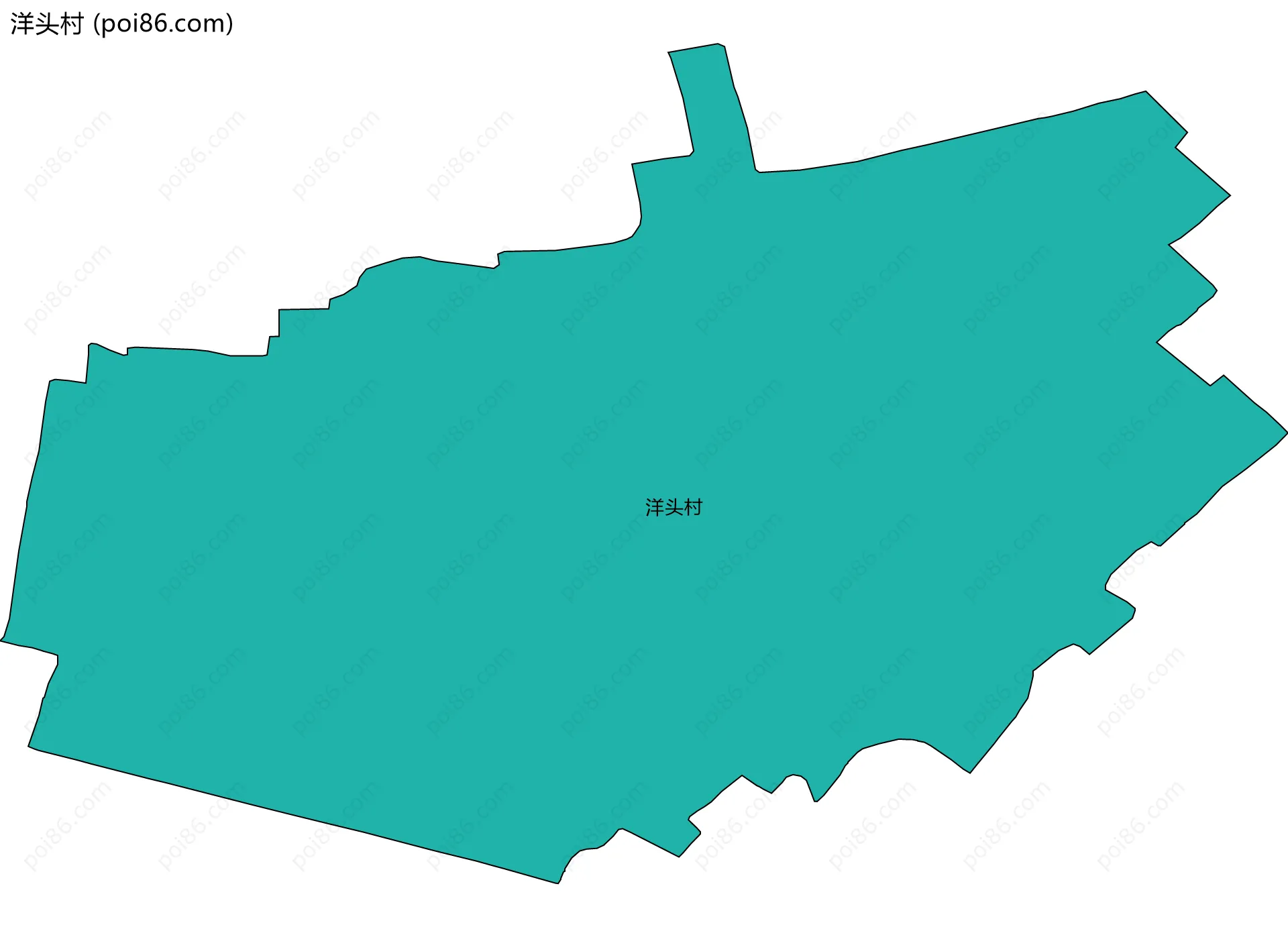 洋头村边界地图